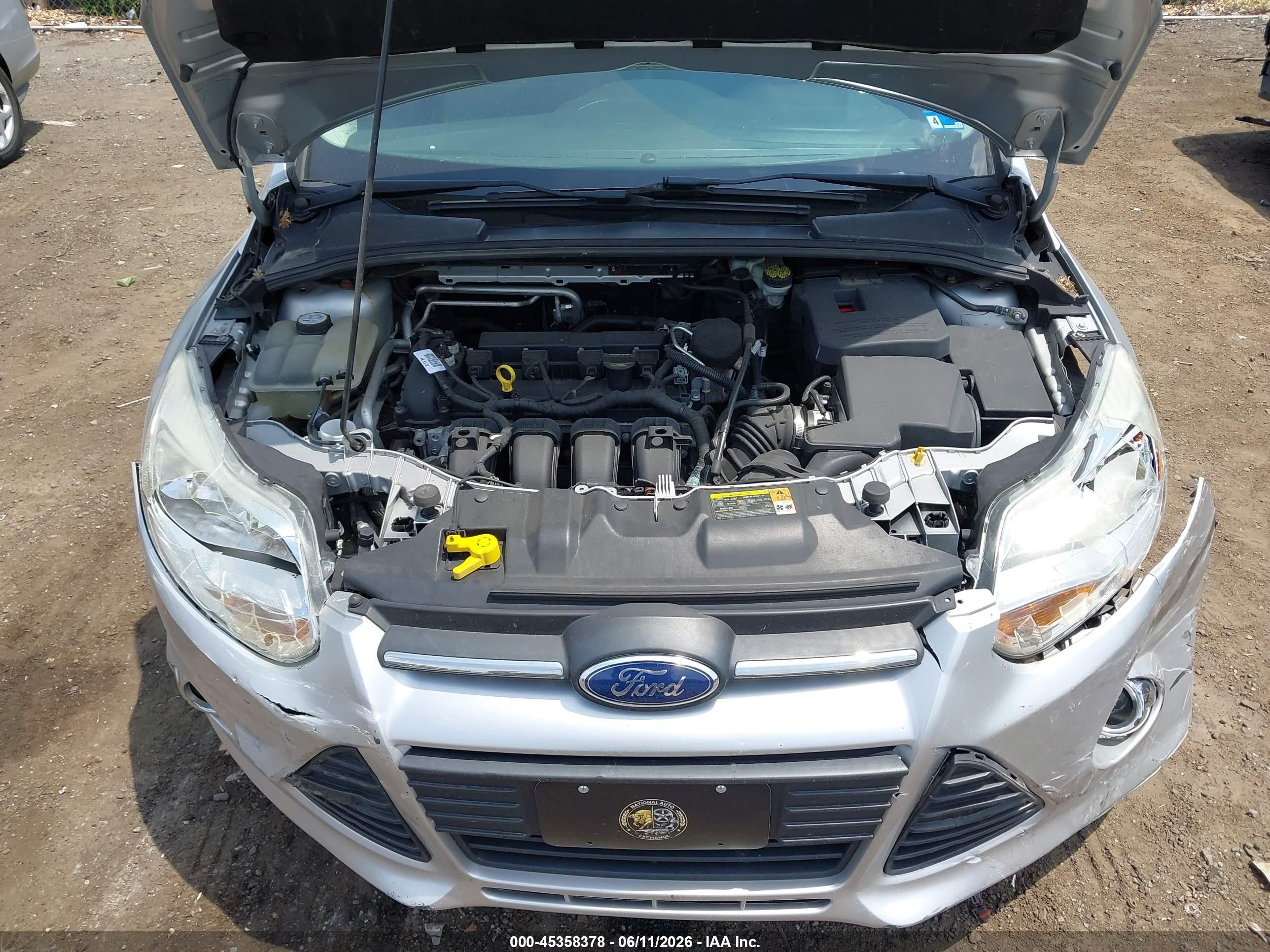 2012 Ford Focus Se Silver vin: 1FAHP3F22CL232763