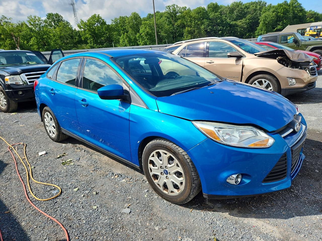 2012 Ford Focus Se Blue vin: 1FAHP3F22CL233220