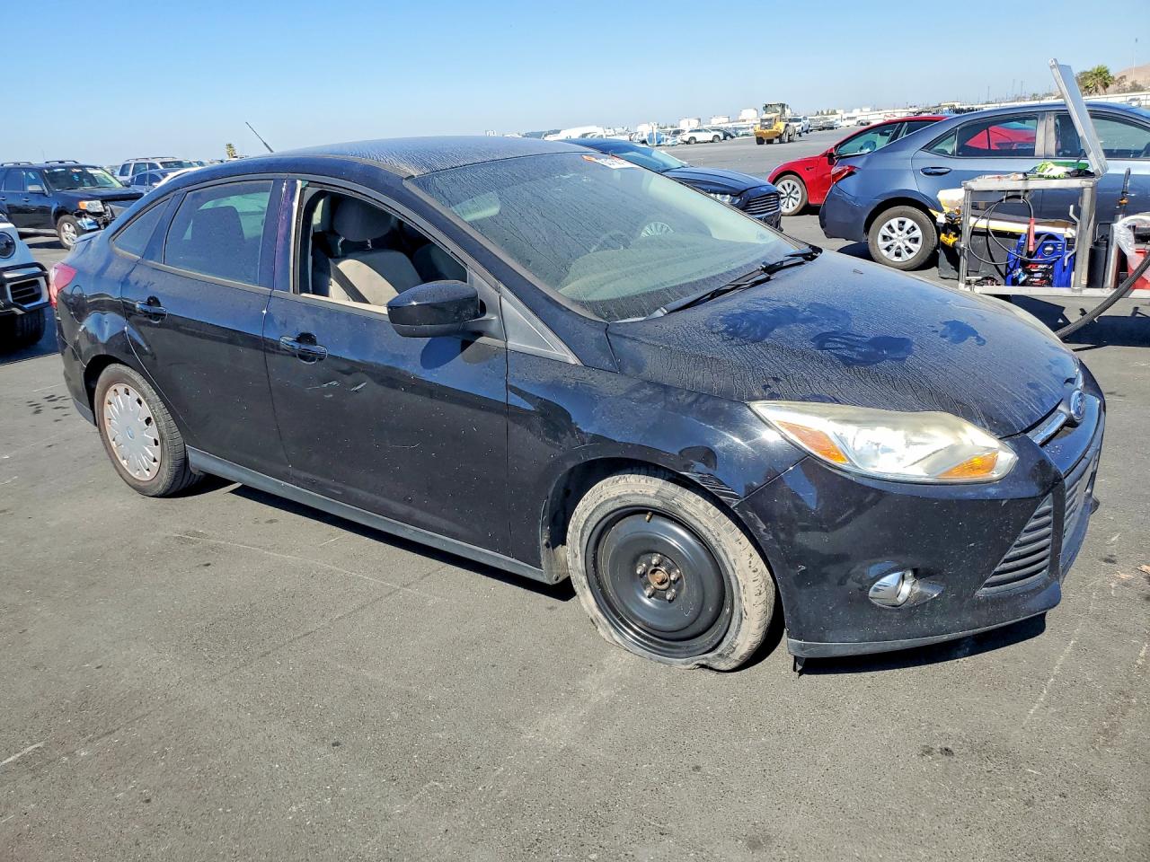 2012 Ford Focus Se Black vin: 1FAHP3F22CL244458