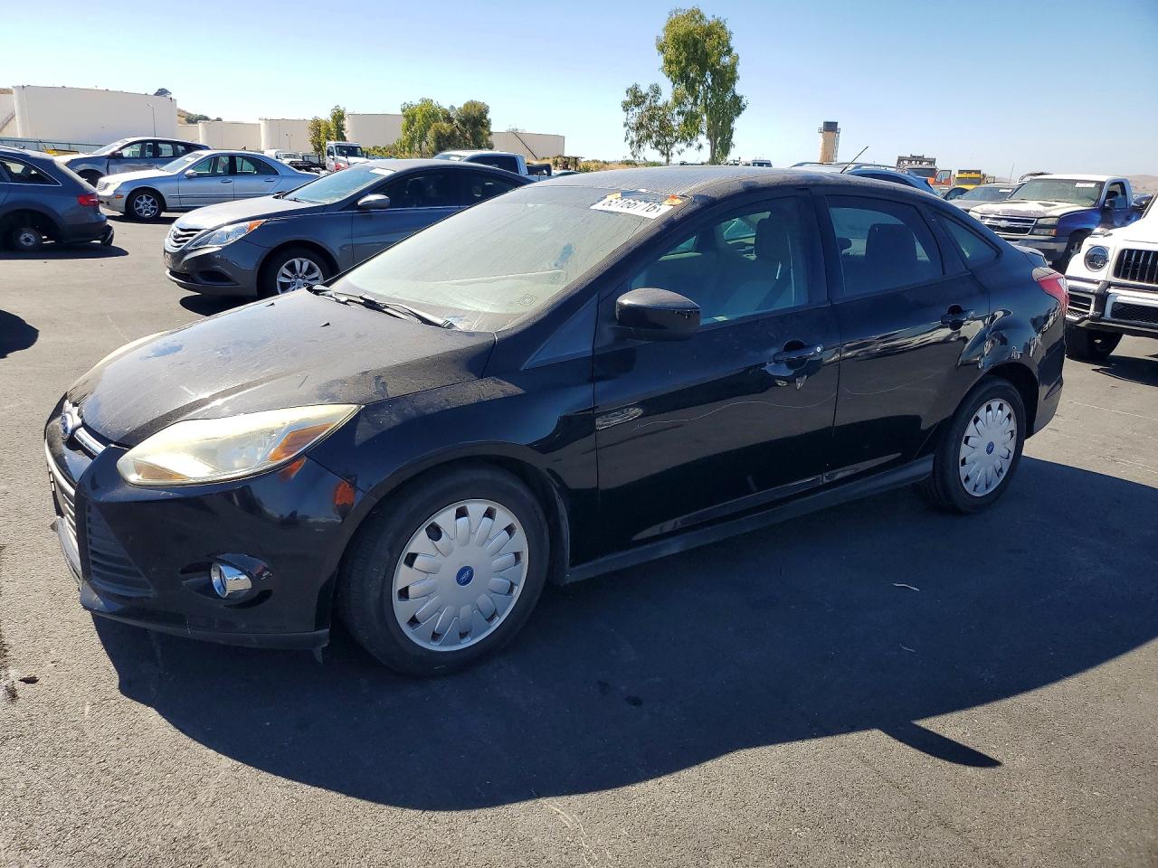2012 Ford Focus Se Black vin: 1FAHP3F22CL244458
