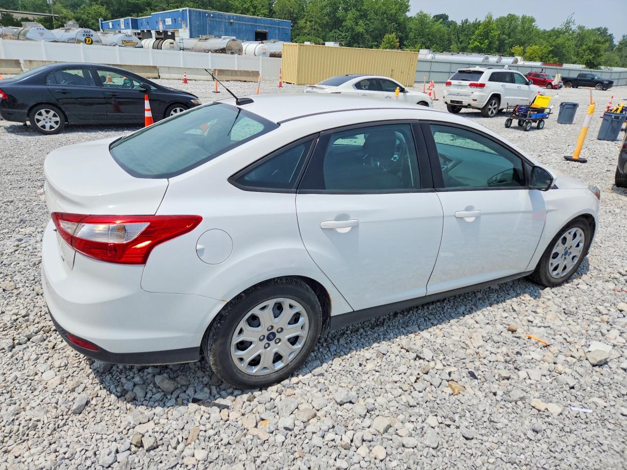 2012 Ford Focus Se White vin: 1FAHP3F22CL343569