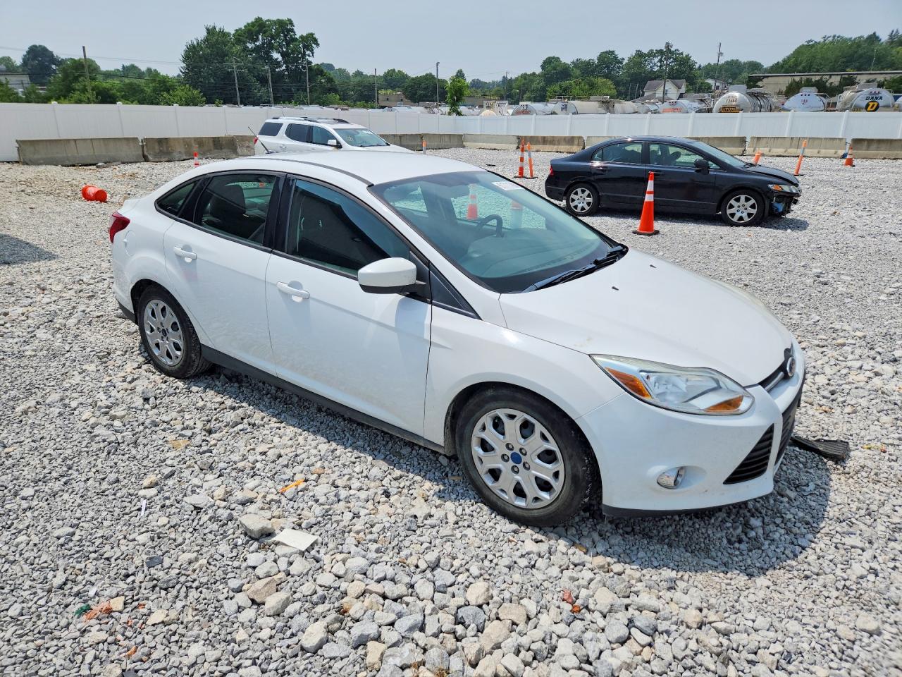 2012 Ford Focus Se White vin: 1FAHP3F22CL343569