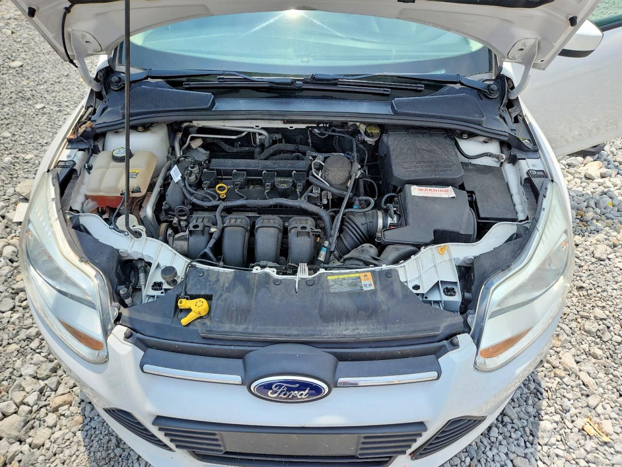 2012 Ford Focus Se White vin: 1FAHP3F22CL343569