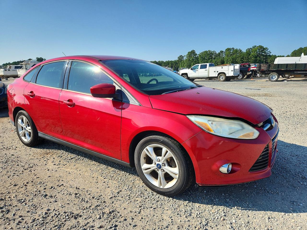 2012 Ford Focus Se Red vin: 1FAHP3F22CL347279