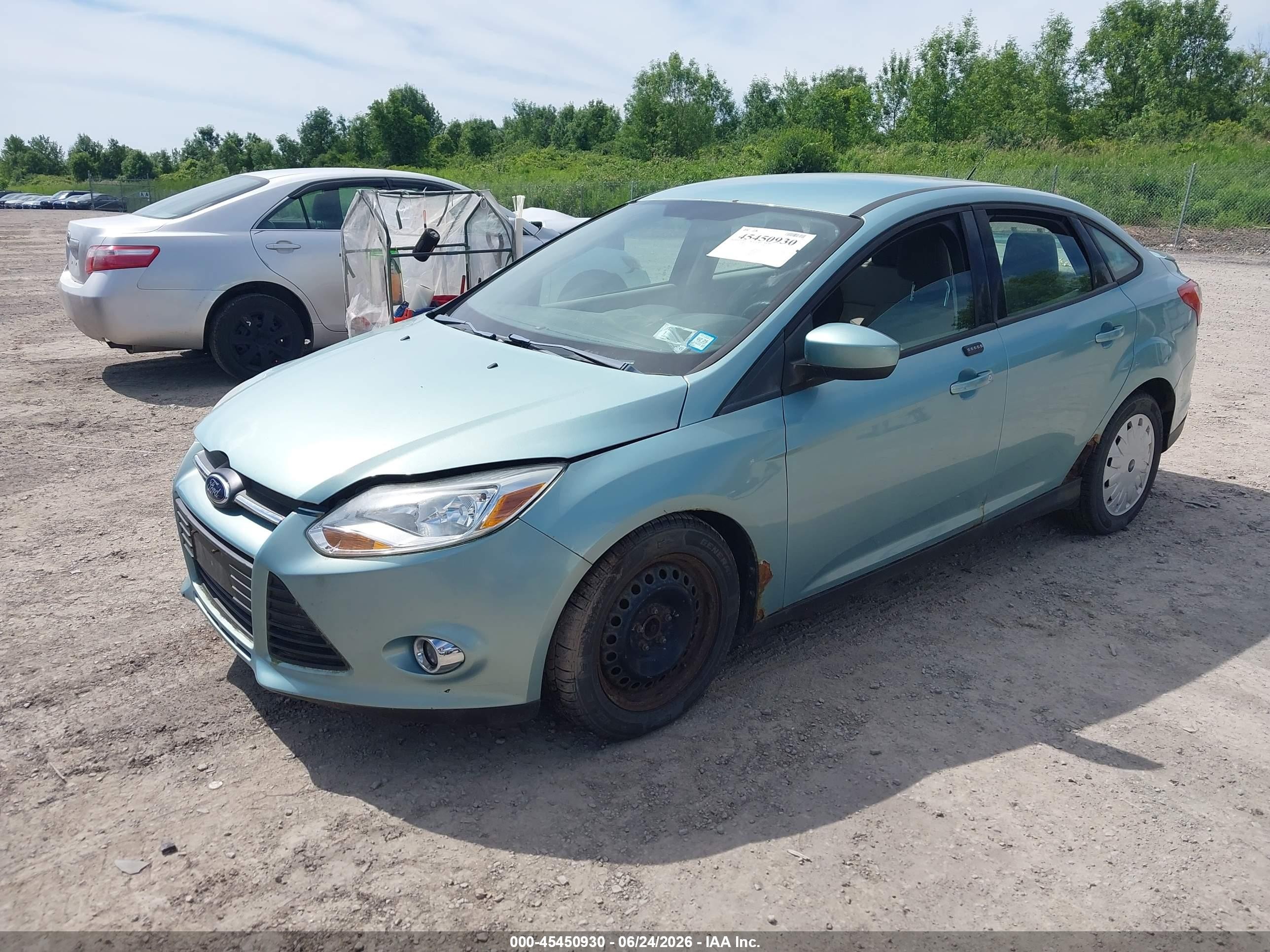 2012 Ford Focus Se Green vin: 1FAHP3F22CL352076
