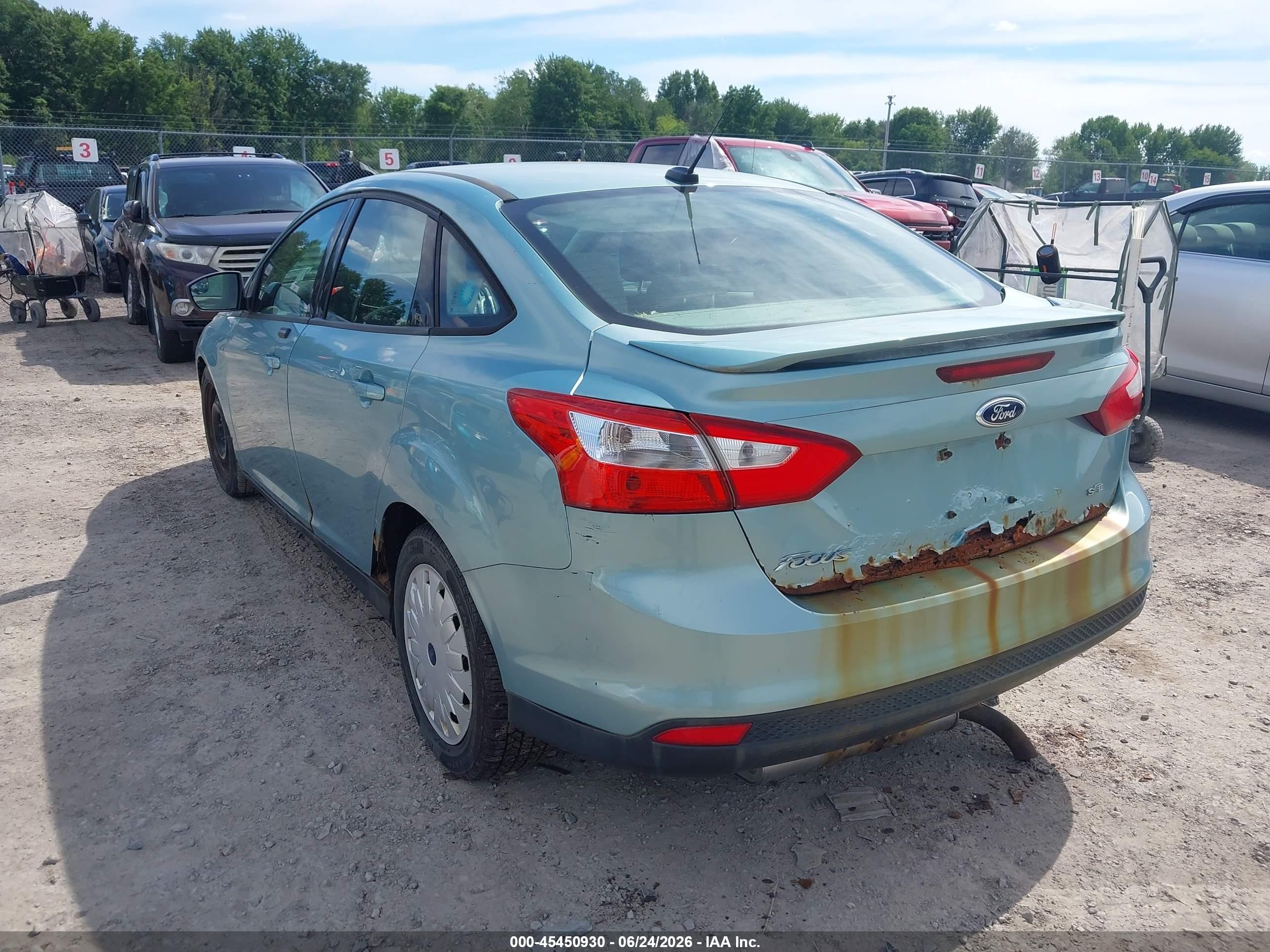 2012 Ford Focus Se Green vin: 1FAHP3F22CL352076
