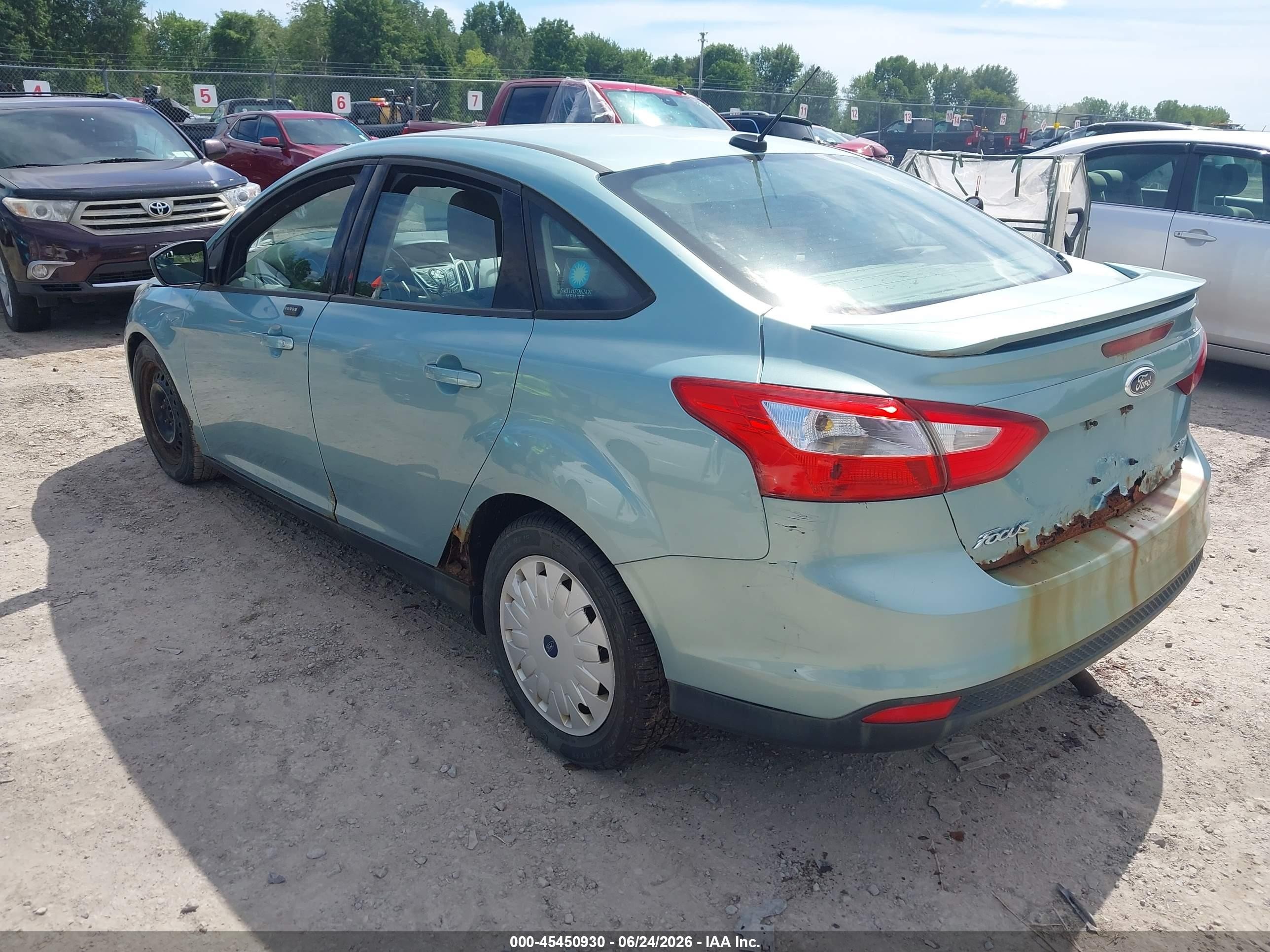 2012 Ford Focus Se Green vin: 1FAHP3F22CL352076