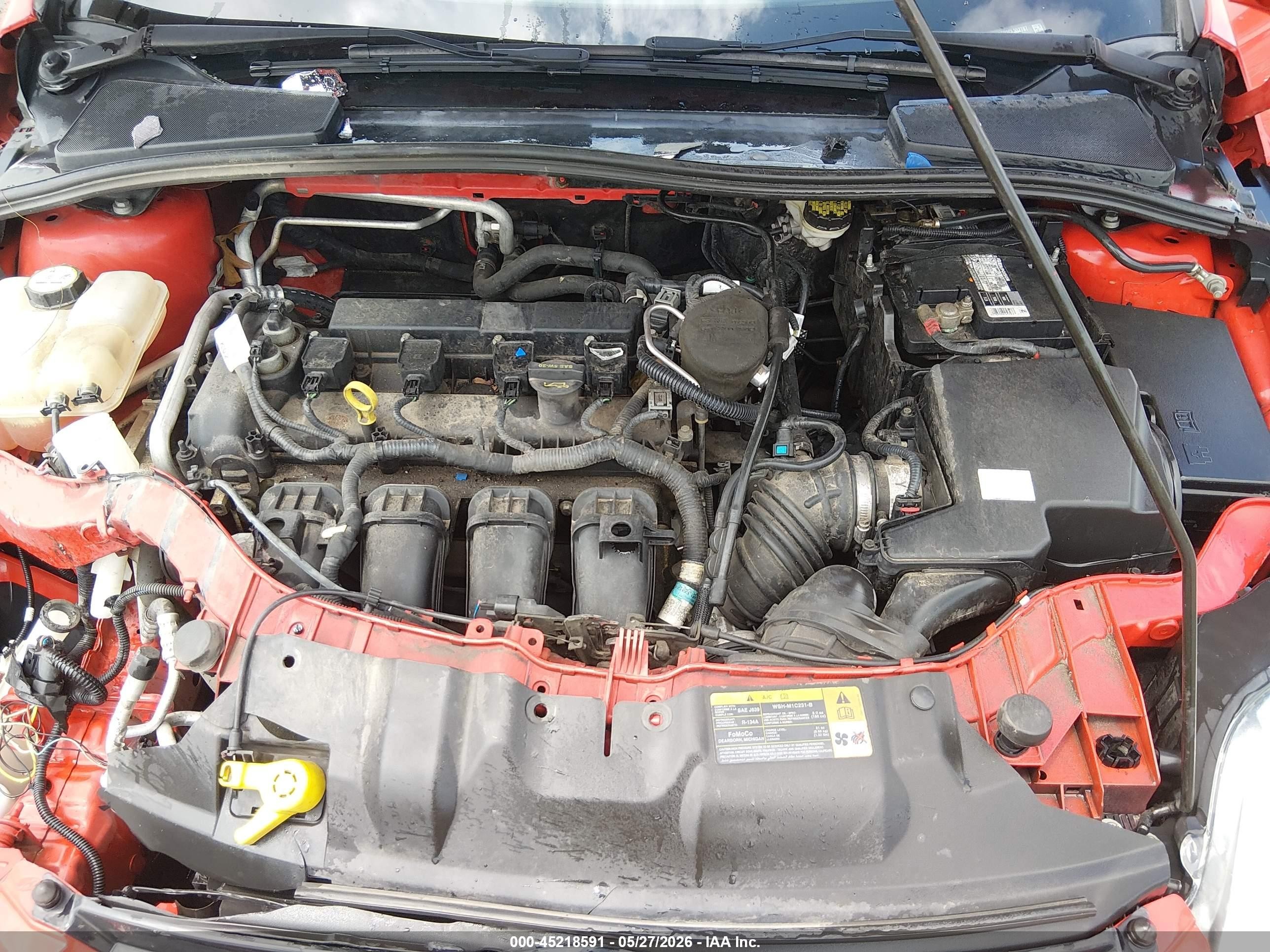 2012 Ford Focus Se Red vin: 1FAHP3F22CL352787