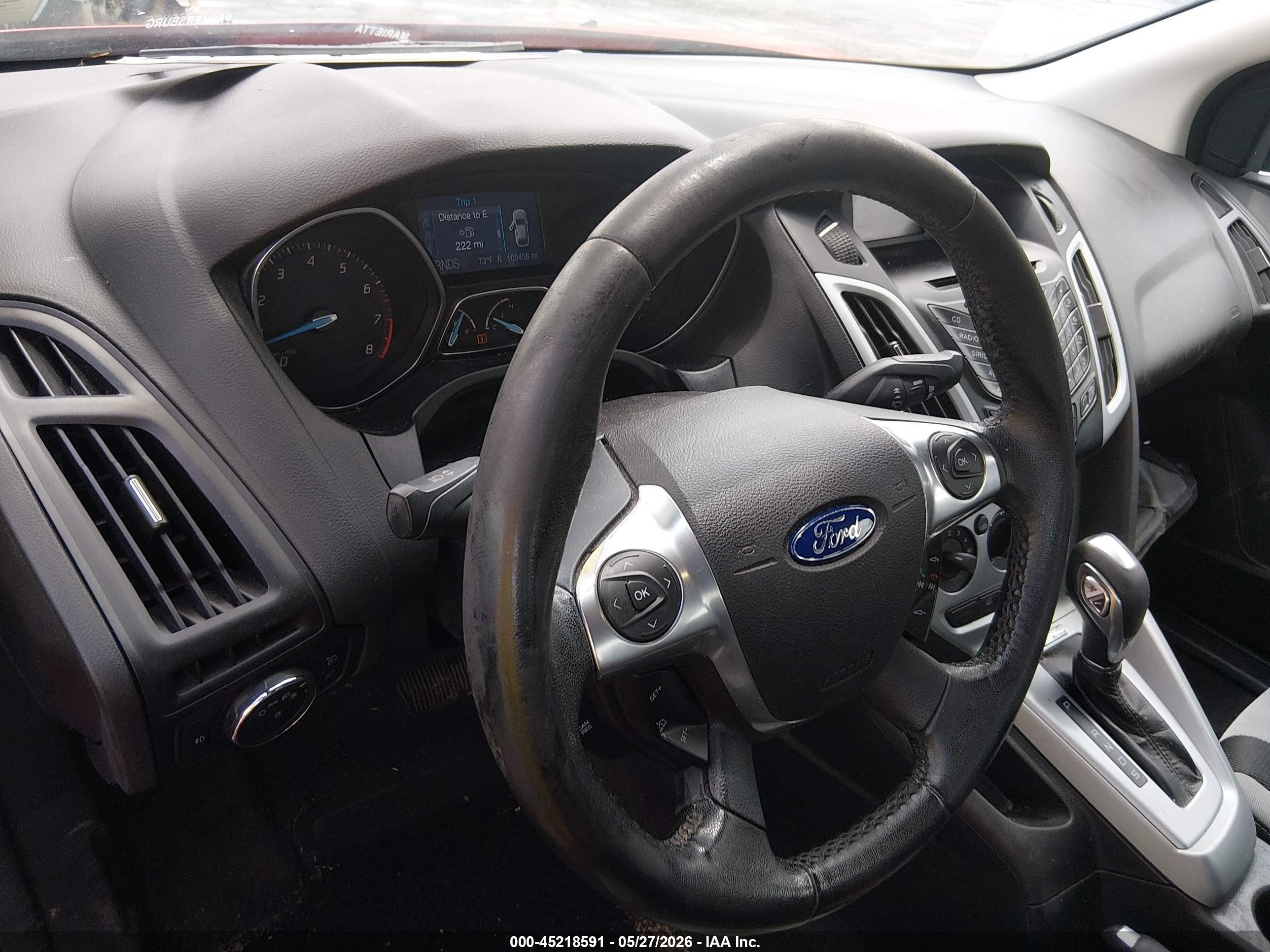 2012 Ford Focus Se Red vin: 1FAHP3F22CL352787