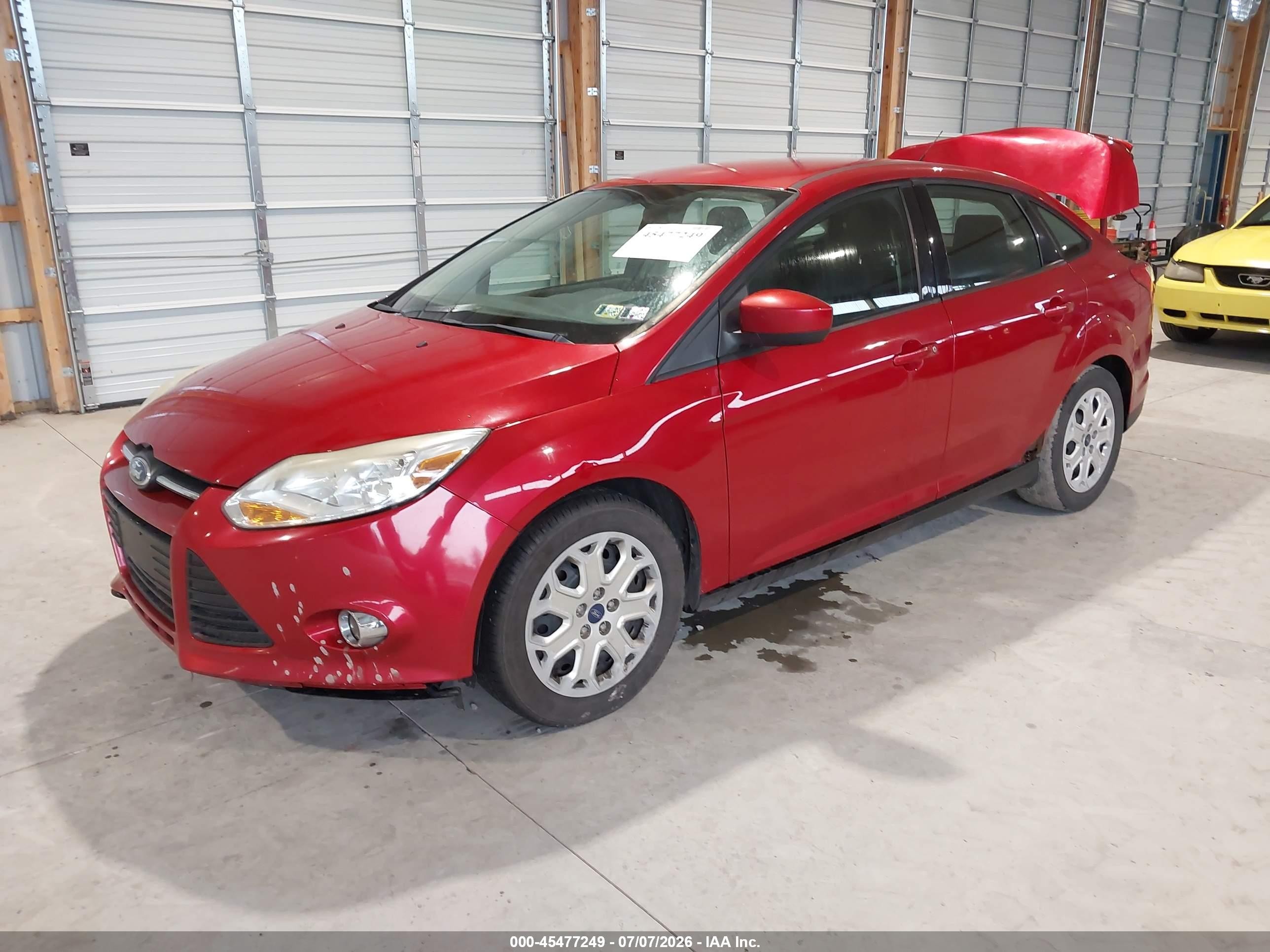 2012 Ford Focus Se Red vin: 1FAHP3F22CL359982
