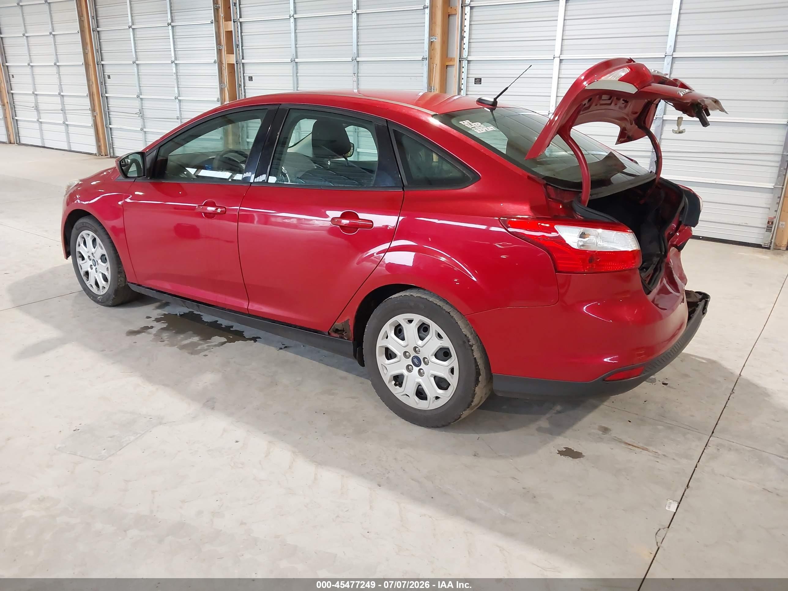 2012 Ford Focus Se Red vin: 1FAHP3F22CL359982