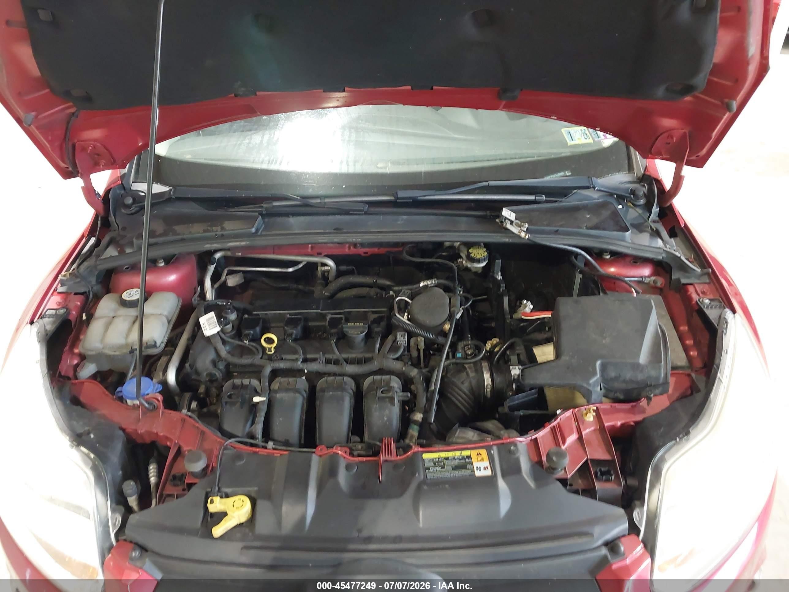 2012 Ford Focus Se Red vin: 1FAHP3F22CL359982