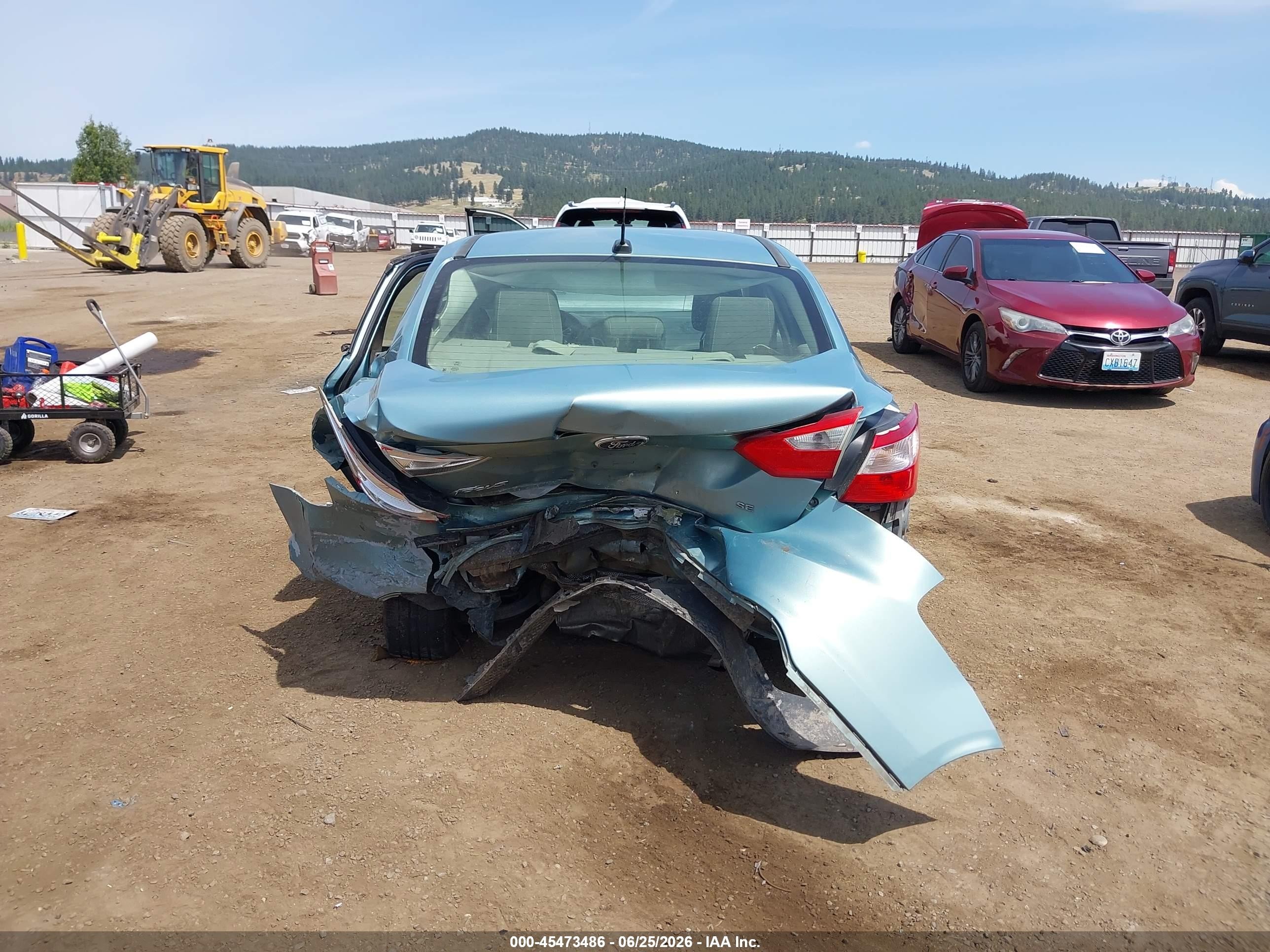 2012 Ford Focus Se Blue vin: 1FAHP3F22CL372909