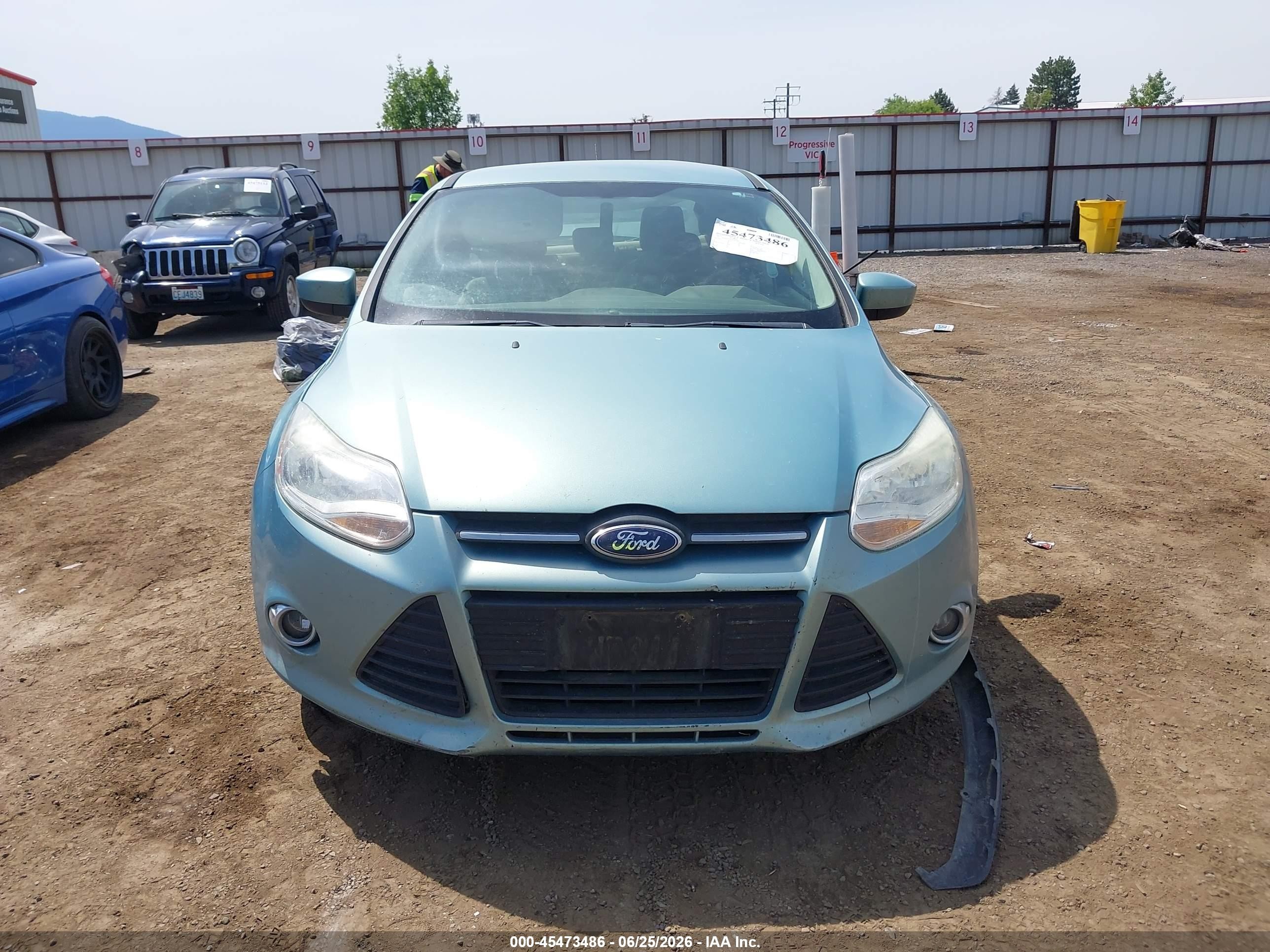 2012 Ford Focus Se Blue vin: 1FAHP3F22CL372909