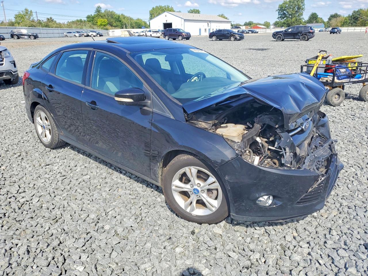 2012 Ford Focus Se Black vin: 1FAHP3F22CL402135