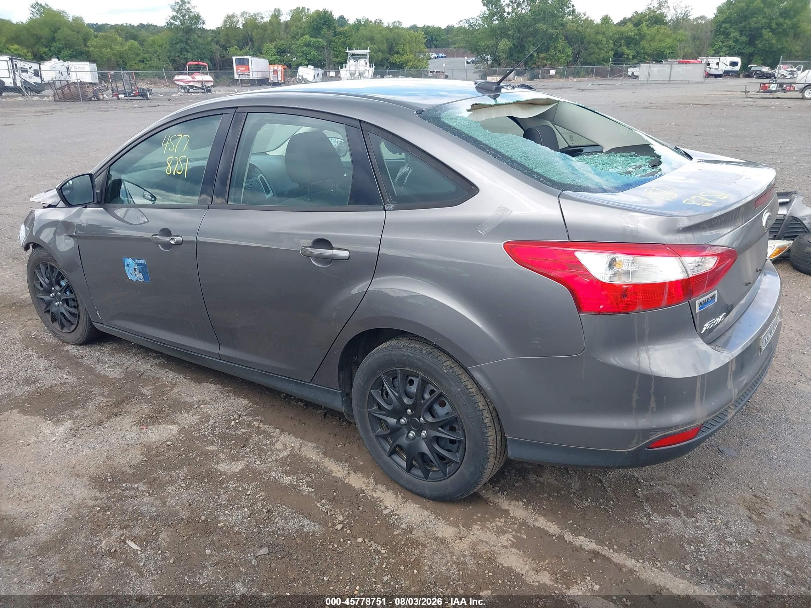 2012 Ford Focus Se Gray vin: 1FAHP3F22CL403530