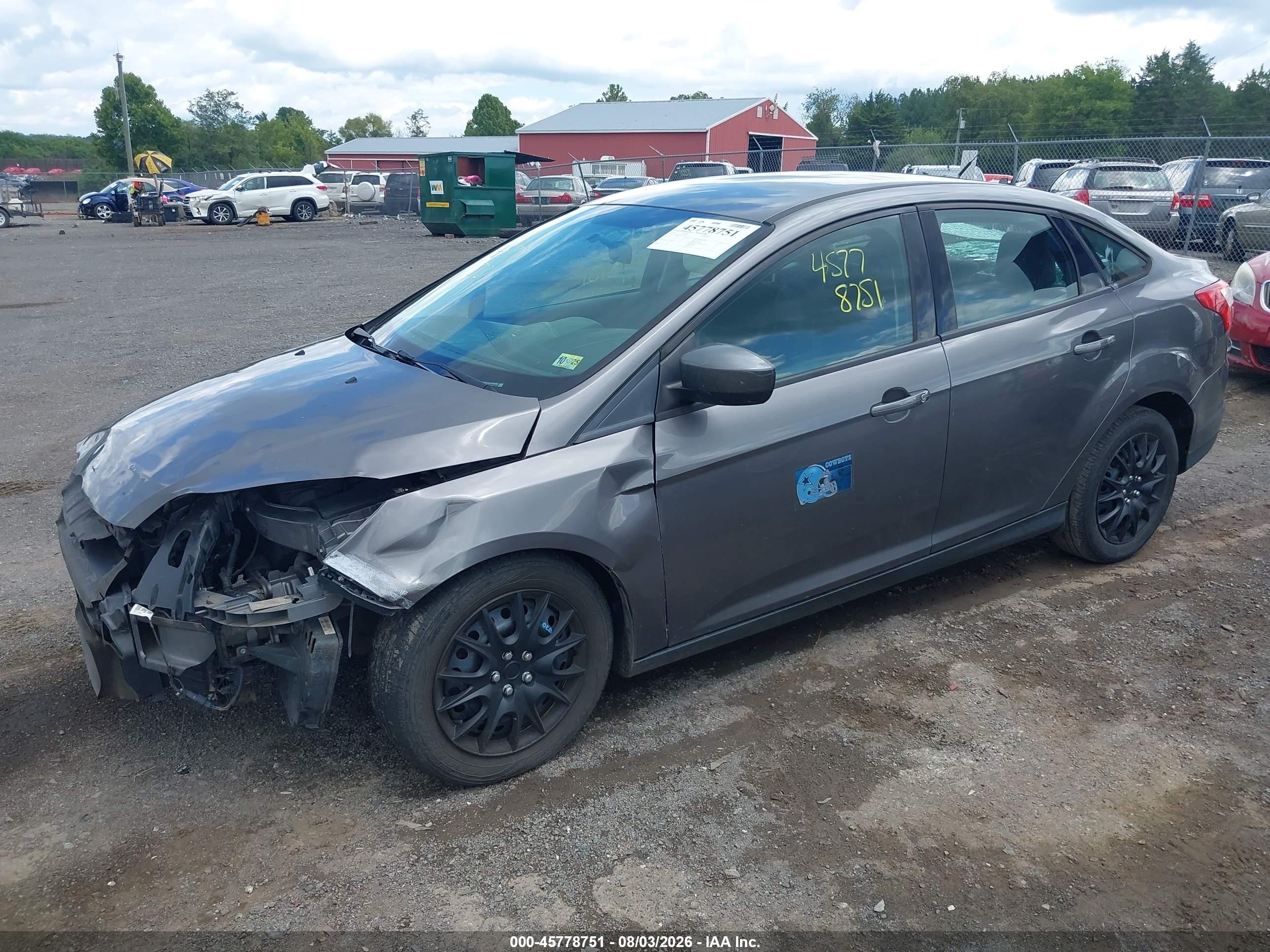2012 Ford Focus Se Gray vin: 1FAHP3F22CL403530