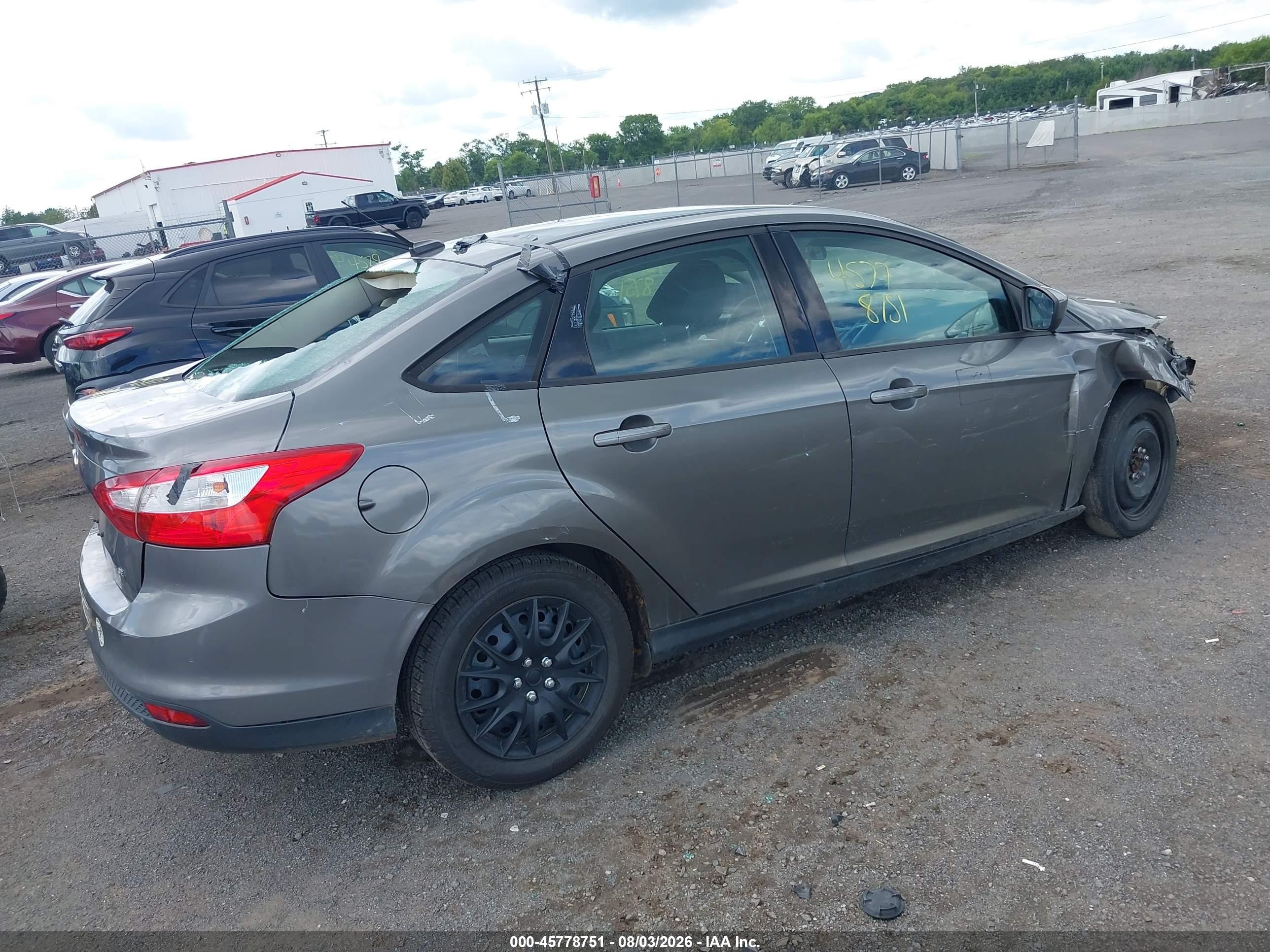 2012 Ford Focus Se Gray vin: 1FAHP3F22CL403530