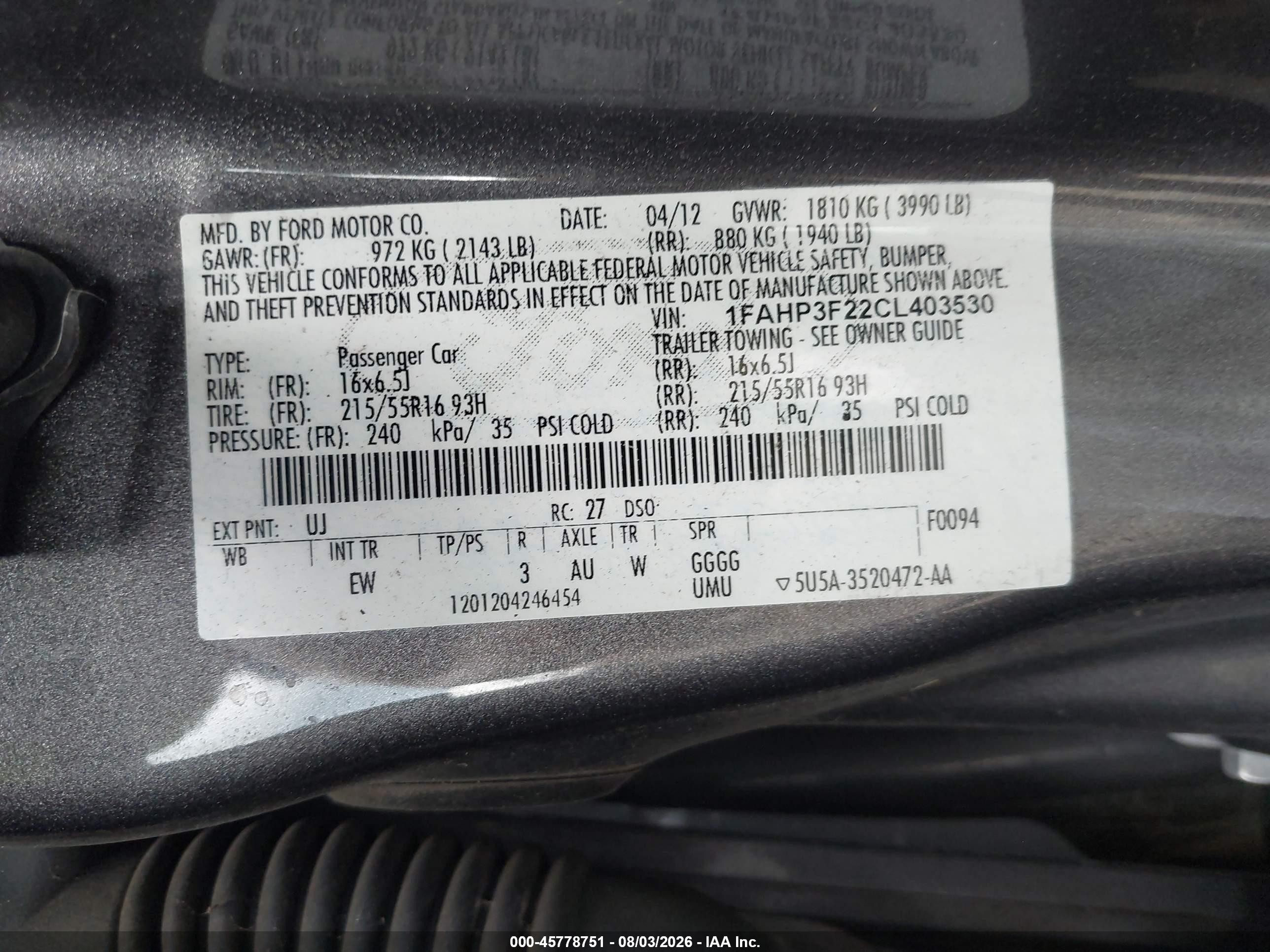 2012 Ford Focus Se Gray vin: 1FAHP3F22CL403530