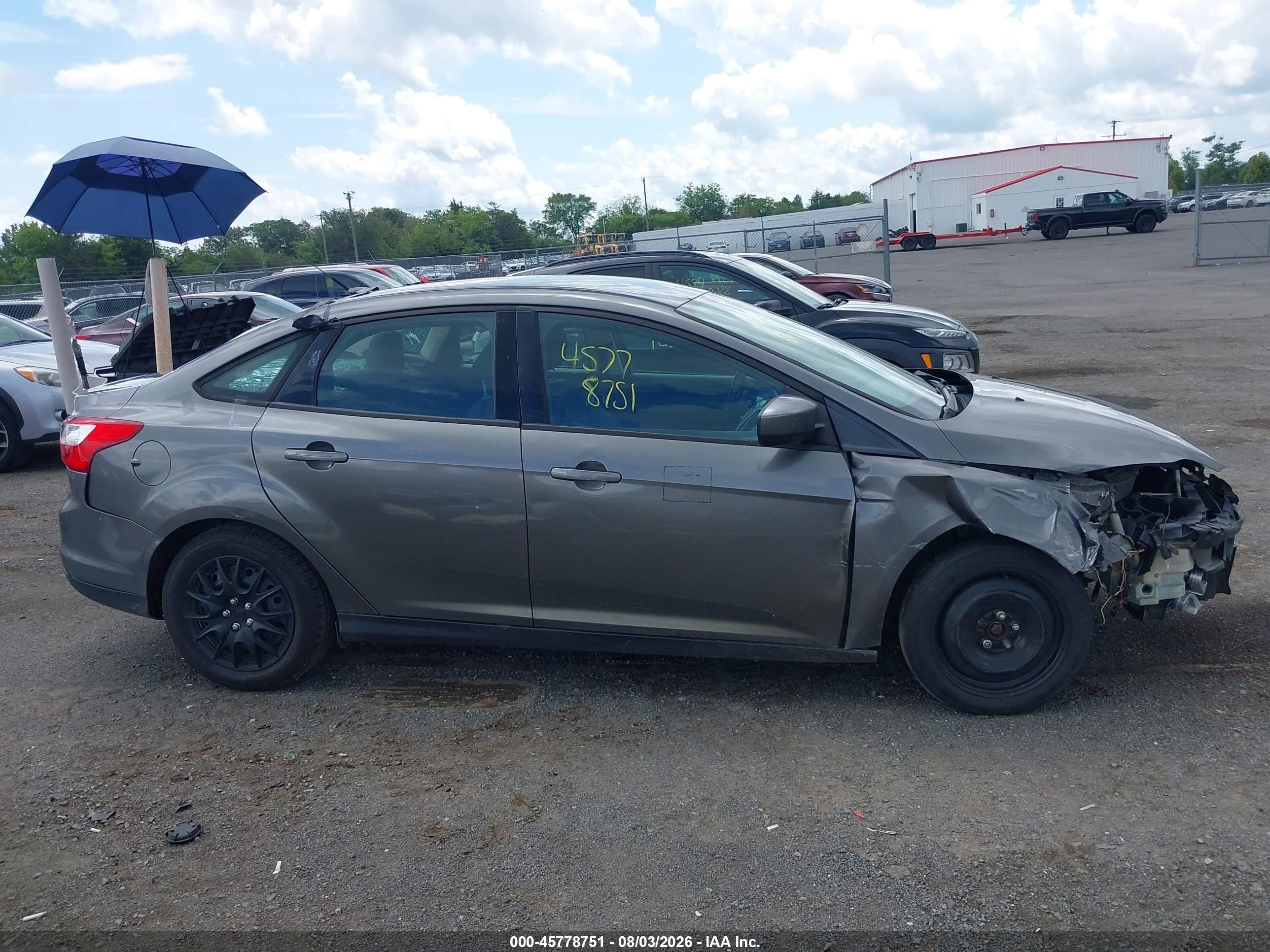 2012 Ford Focus Se Gray vin: 1FAHP3F22CL403530