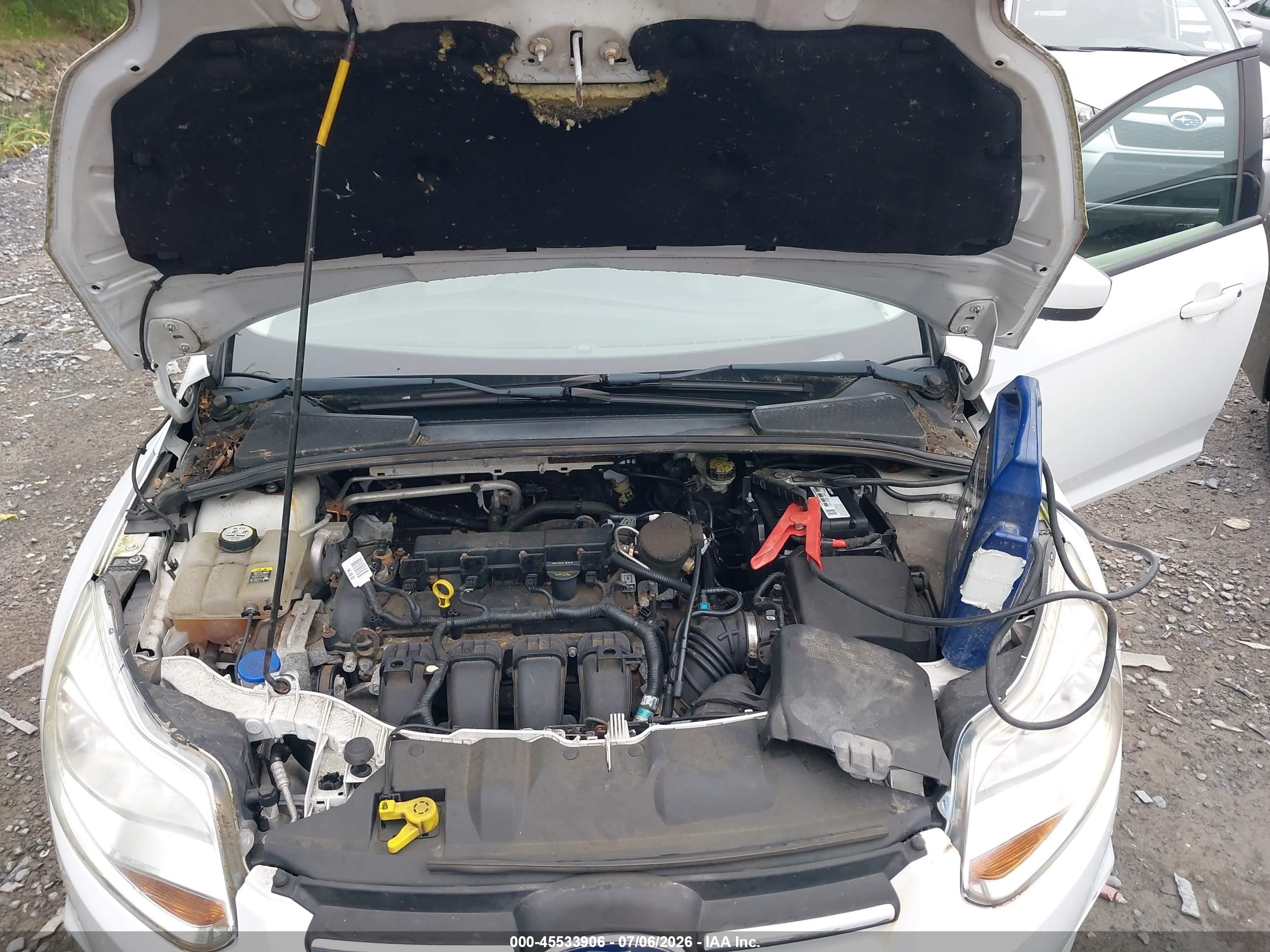 2012 Ford Focus Se White vin: 1FAHP3F22CL407352