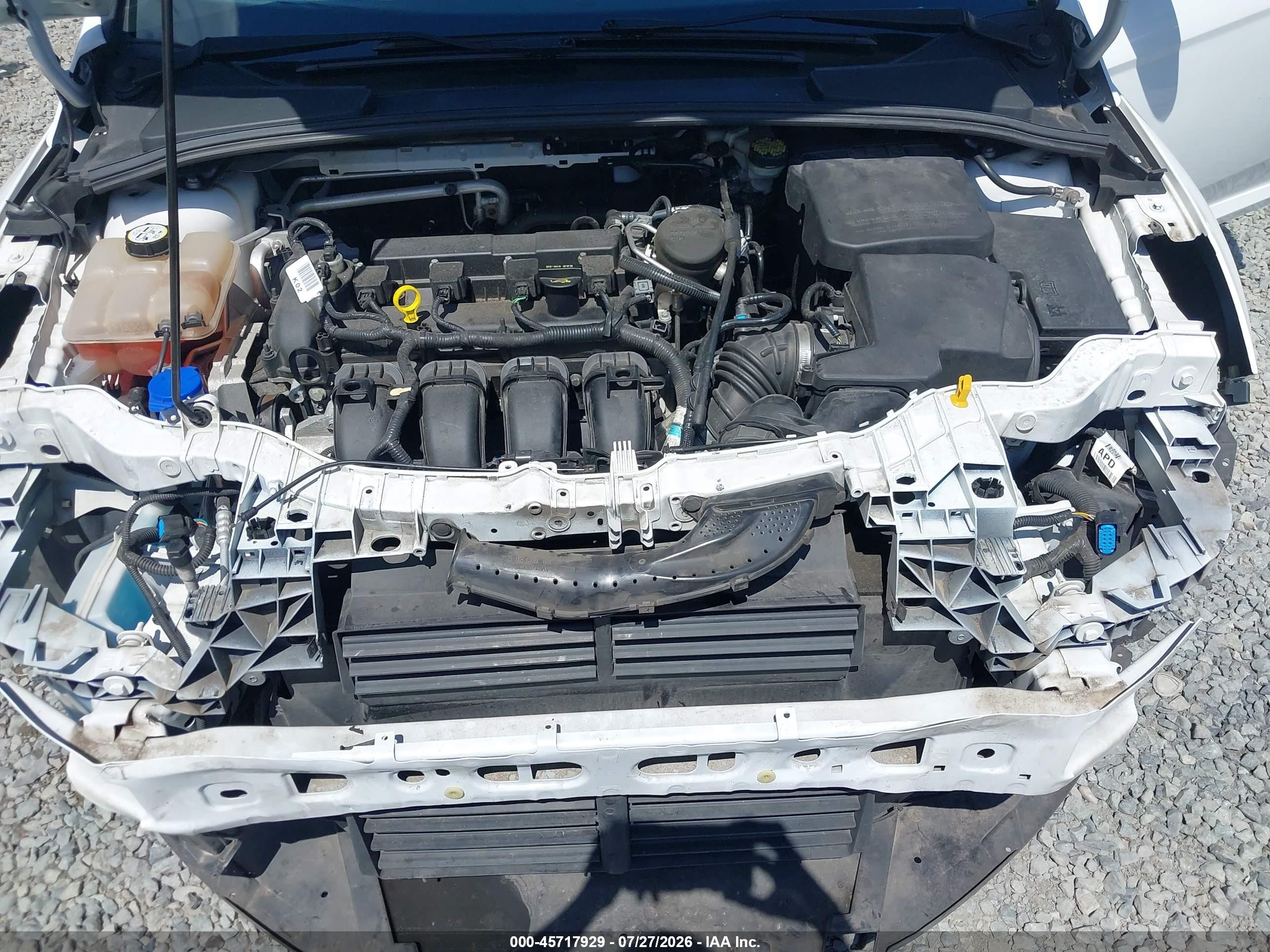 2012 Ford Focus Se White vin: 1FAHP3F22CL424409