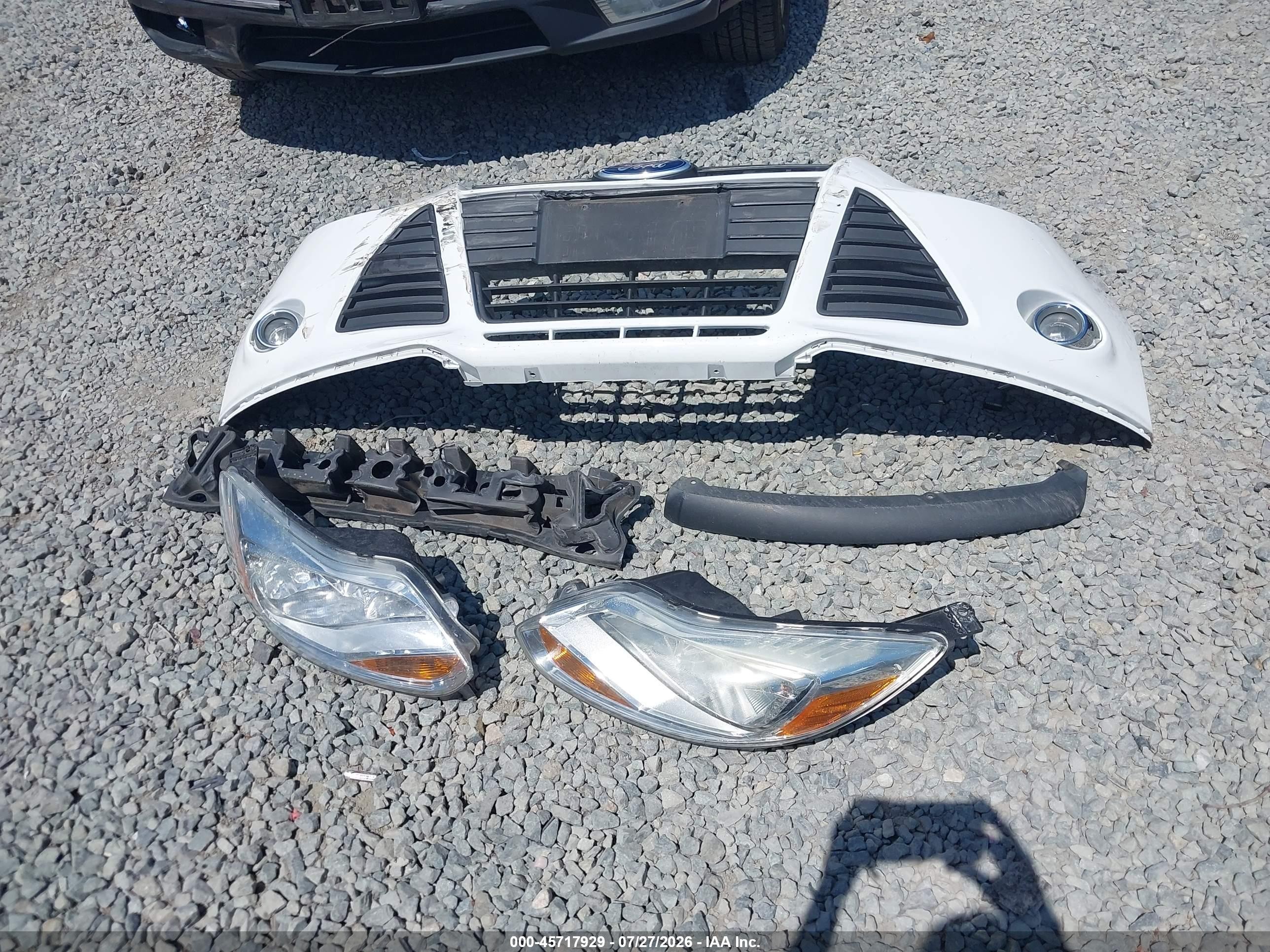 2012 Ford Focus Se White vin: 1FAHP3F22CL424409