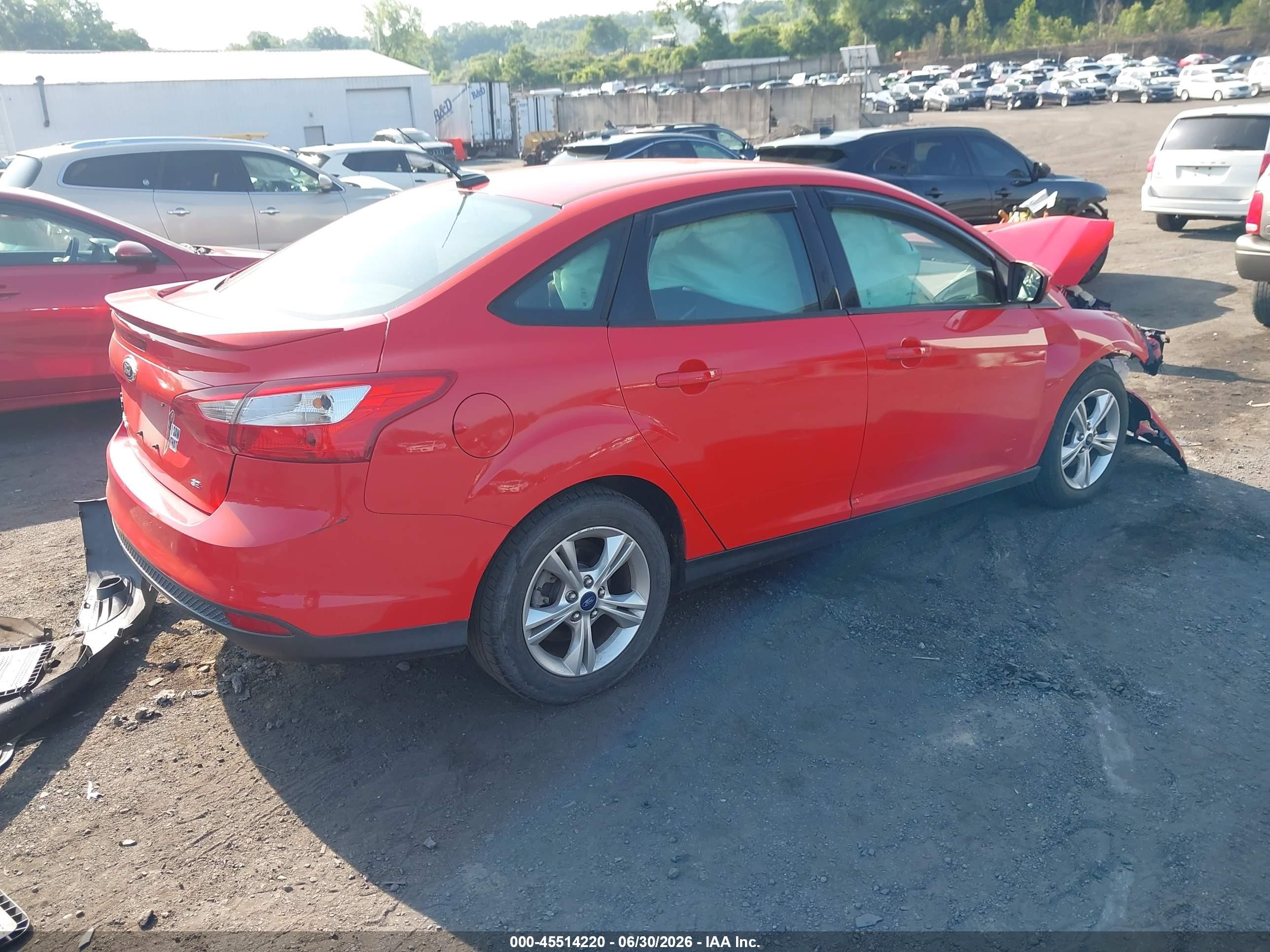 2012 Ford Focus Se Red vin: 1FAHP3F22CL426256