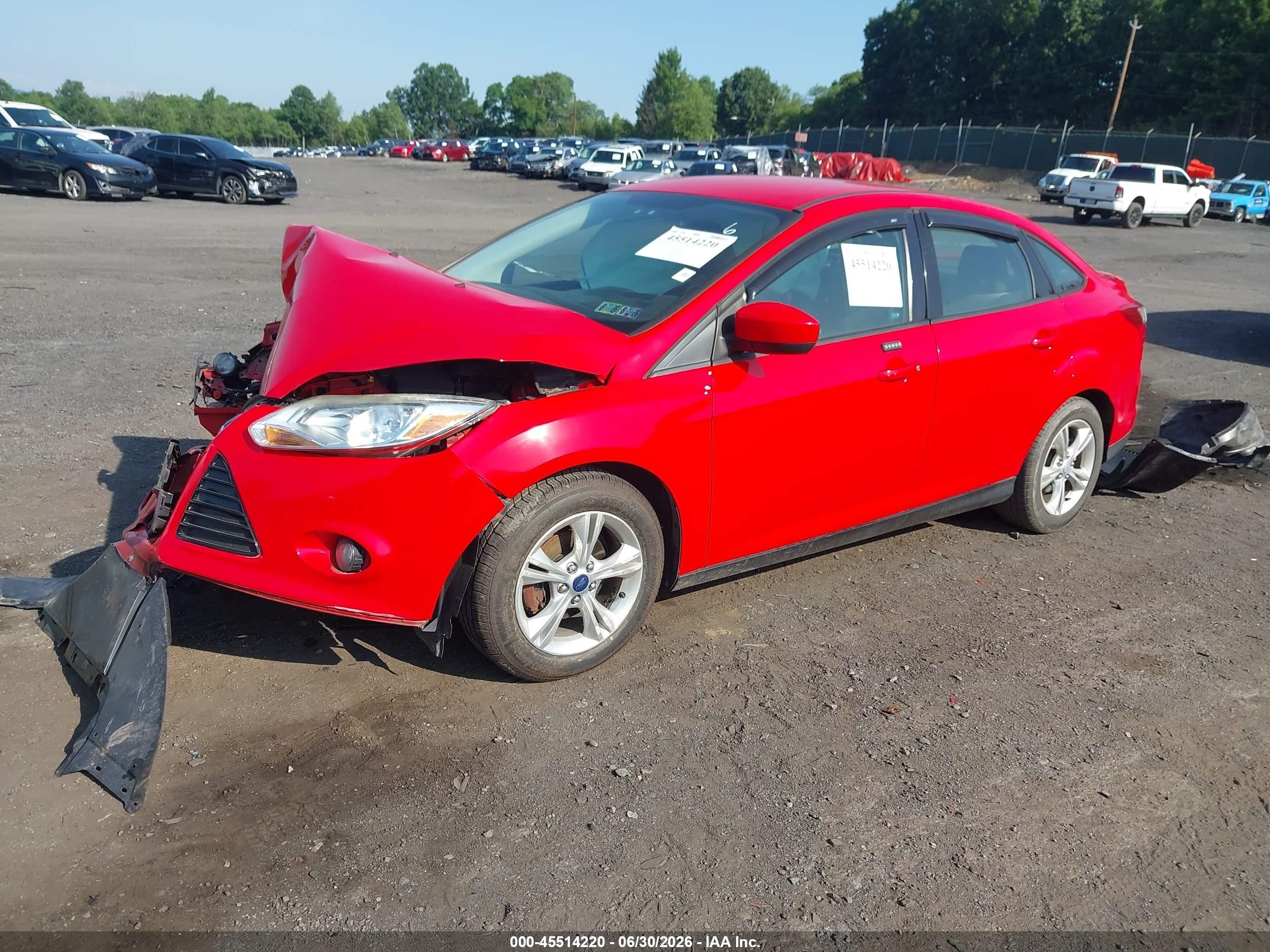 2012 Ford Focus Se Red vin: 1FAHP3F22CL426256