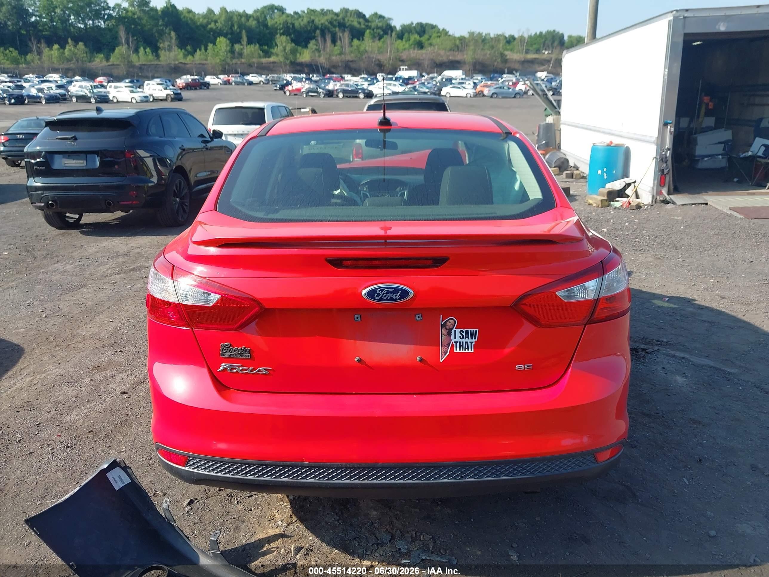 2012 Ford Focus Se Red vin: 1FAHP3F22CL426256