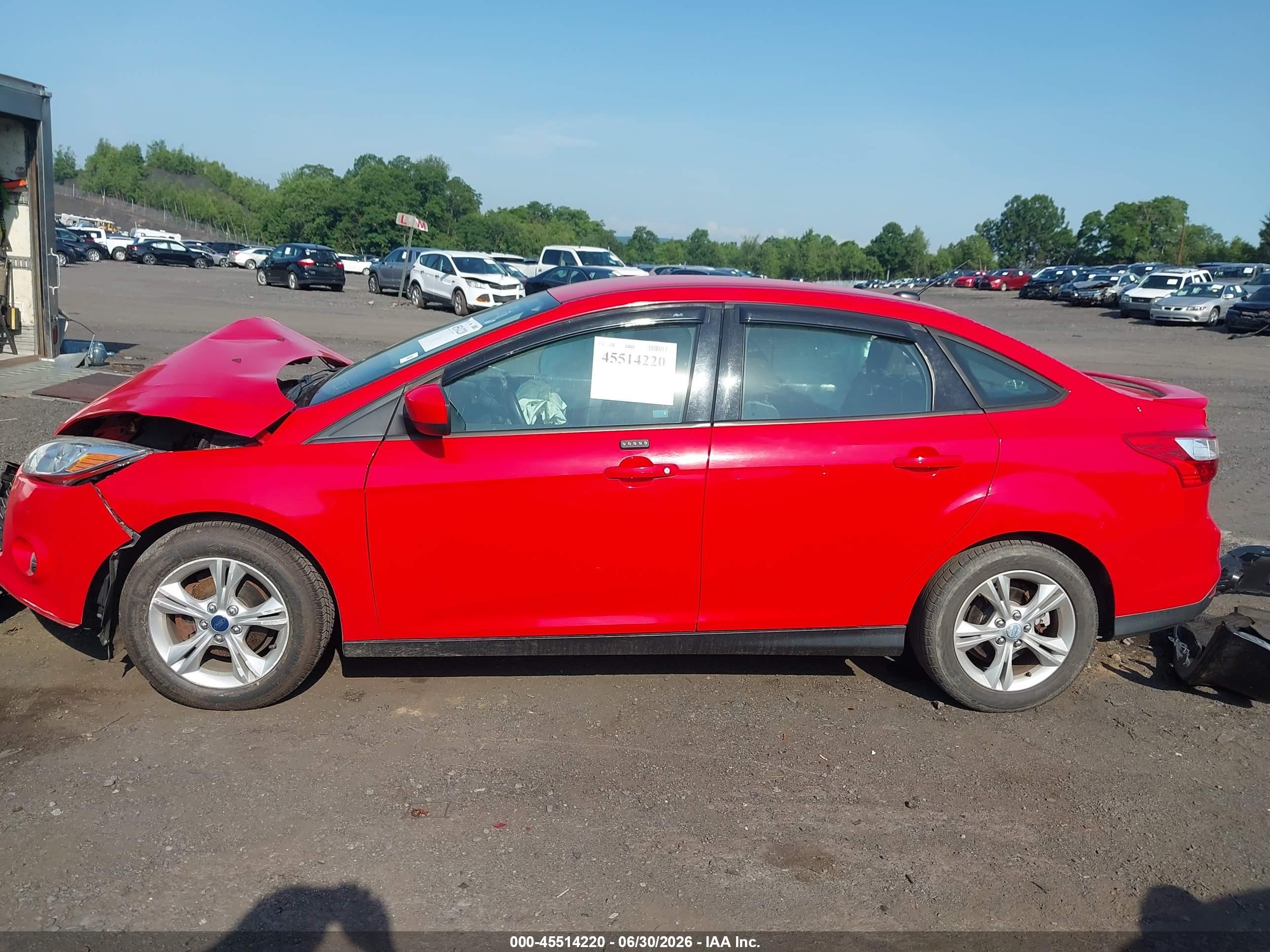2012 Ford Focus Se Red vin: 1FAHP3F22CL426256