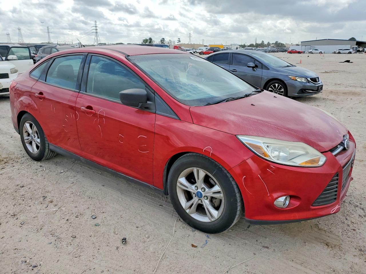 2012 Ford Focus Se Красный vin: 1FAHP3F22CL449584