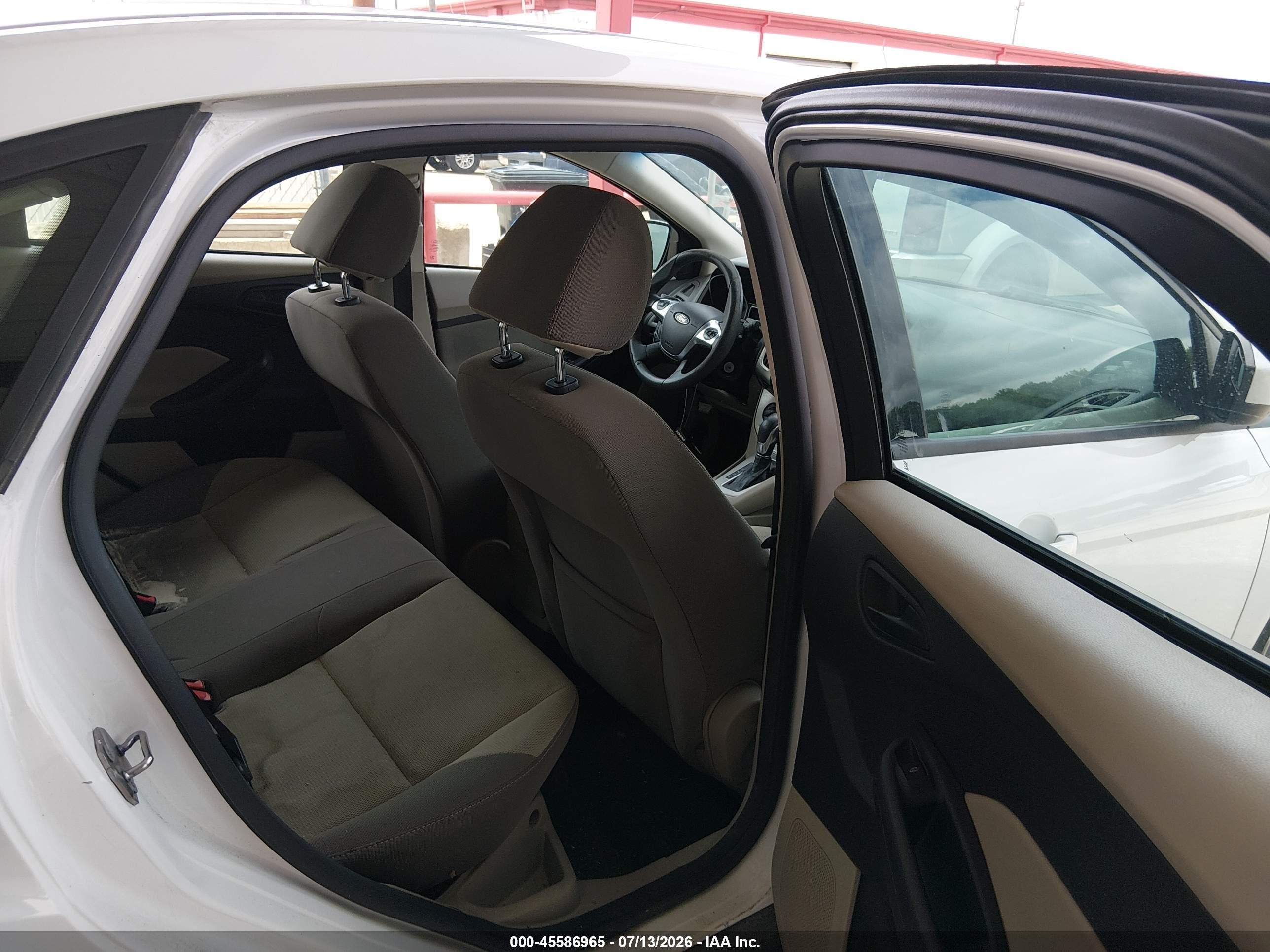 2012 Ford Focus Se White vin: 1FAHP3F22CL455899