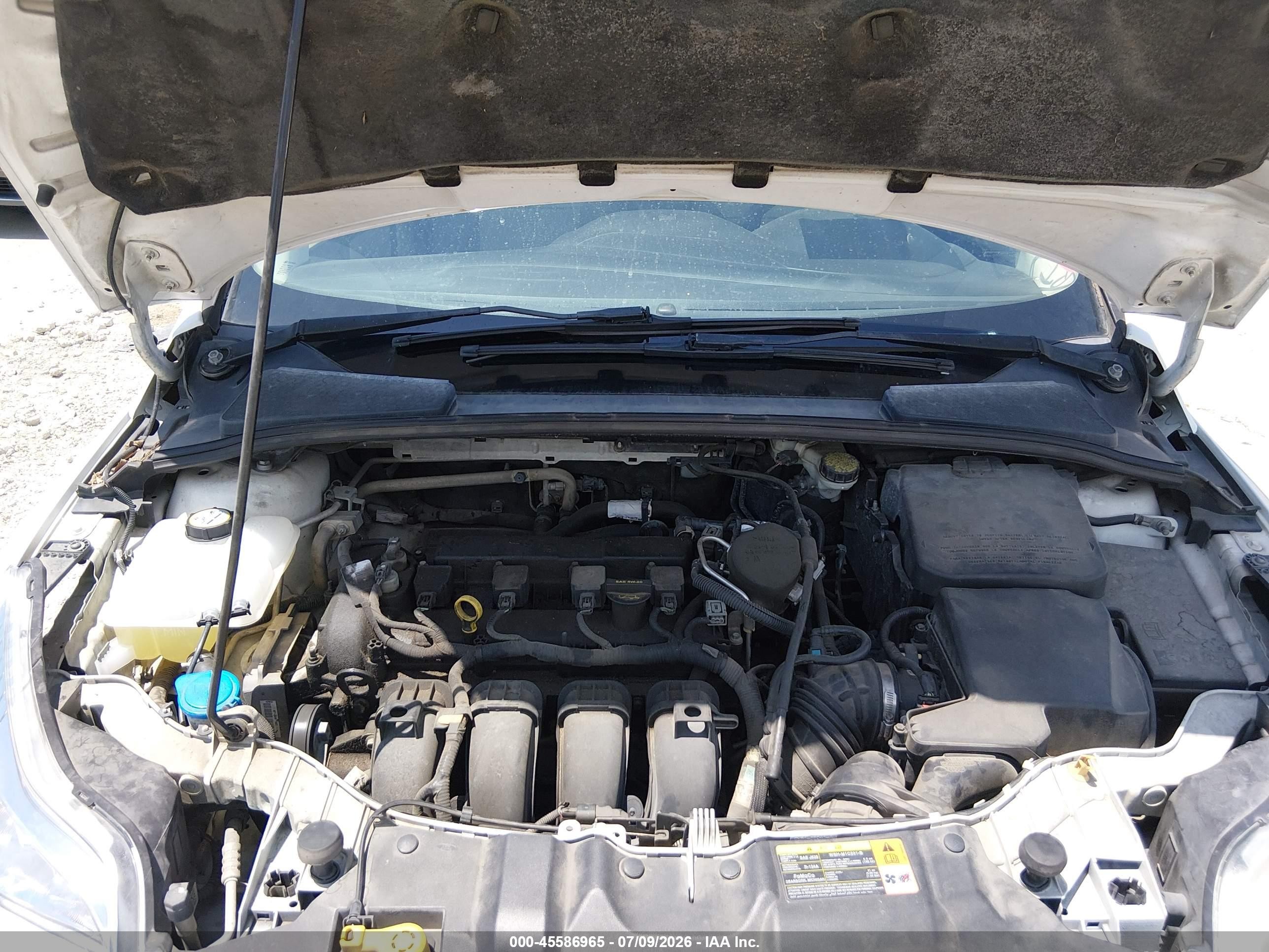 2012 Ford Focus Se White vin: 1FAHP3F22CL455899