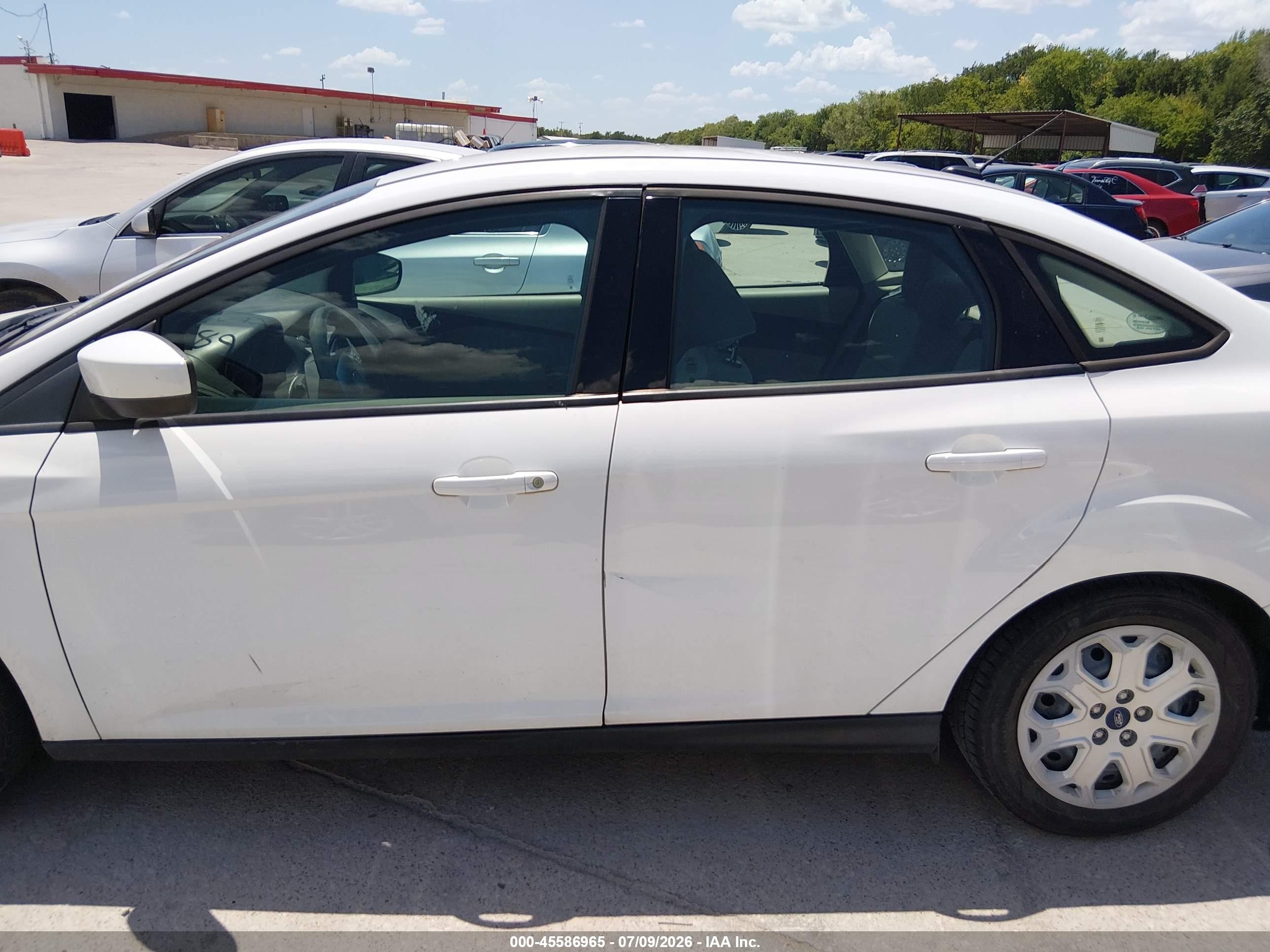 2012 Ford Focus Se White vin: 1FAHP3F22CL455899