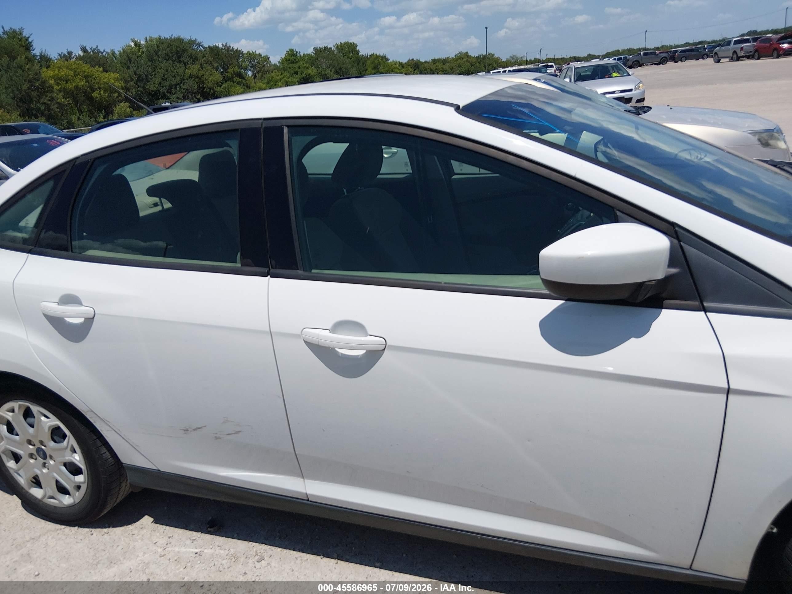 2012 Ford Focus Se White vin: 1FAHP3F22CL455899