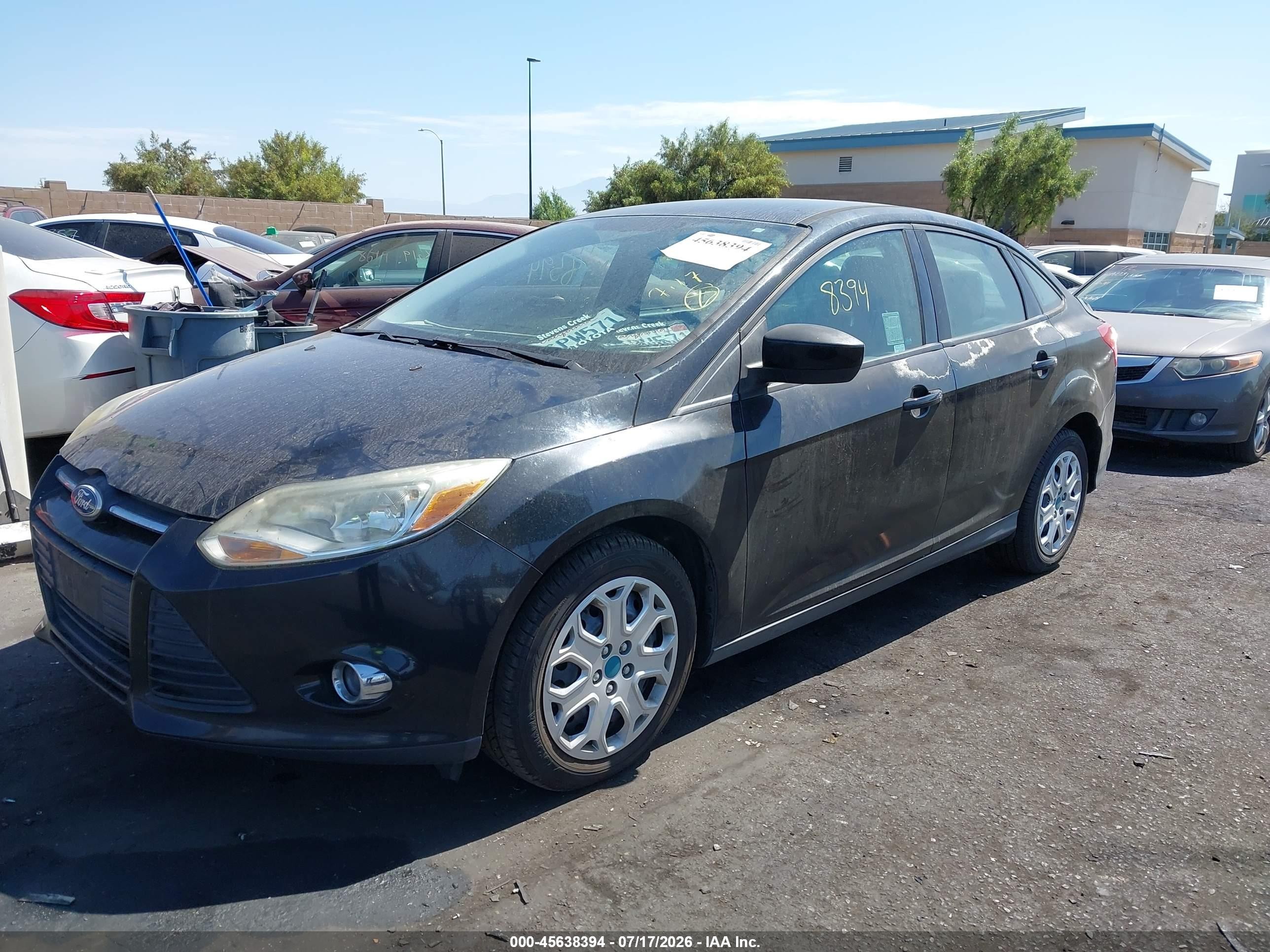 2012 Ford Focus Se Black vin: 1FAHP3F23CL101826