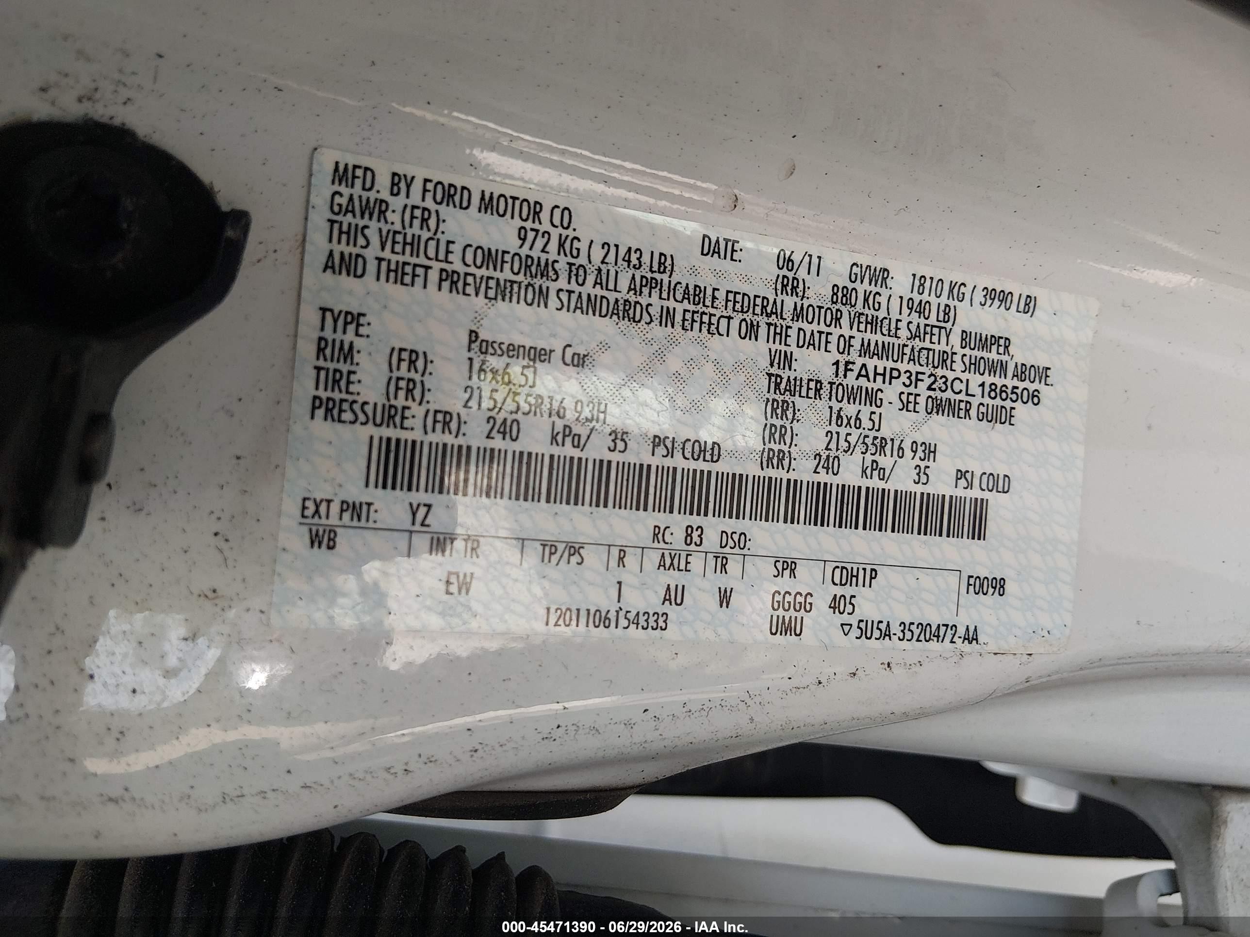 2012 Ford Focus Se Белый vin: 1FAHP3F23CL186506