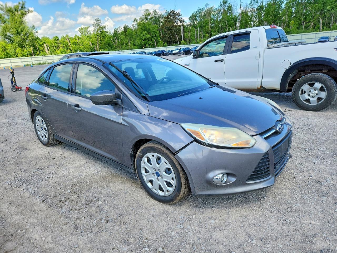 2012 Ford Focus Se Gray vin: 1FAHP3F23CL217091