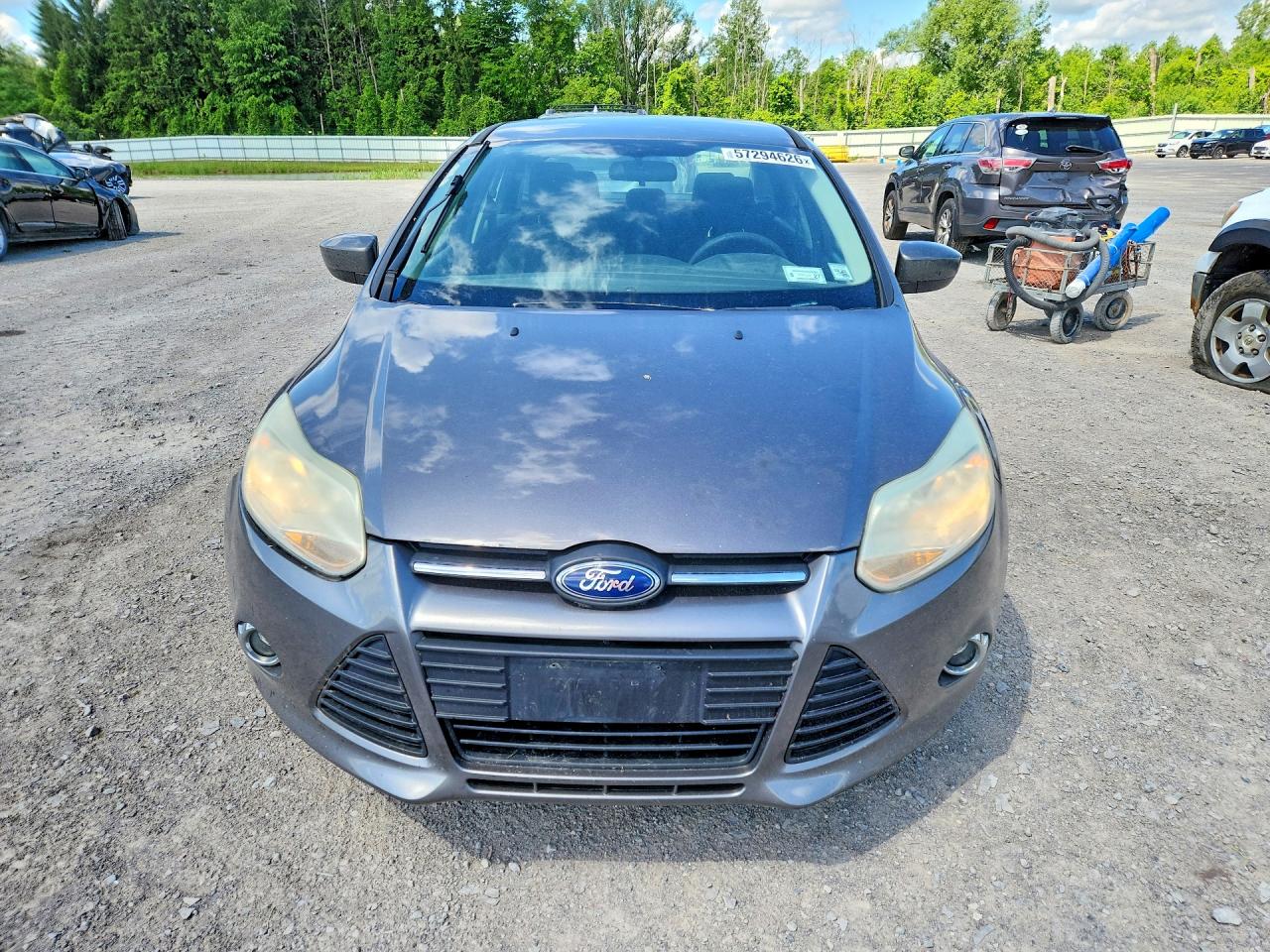 2012 Ford Focus Se Gray vin: 1FAHP3F23CL217091