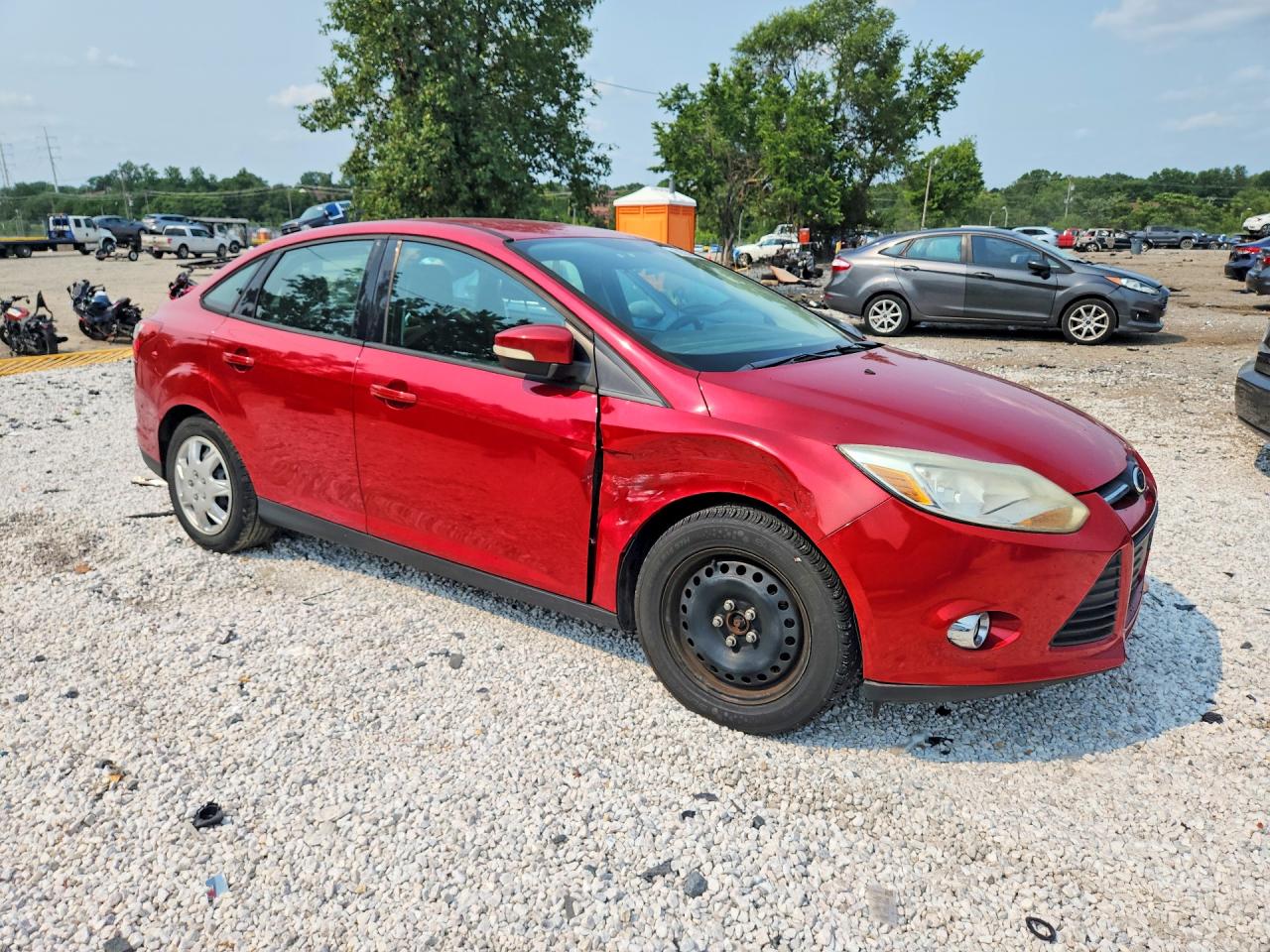 2012 Ford Focus Se Красный vin: 1FAHP3F23CL247031