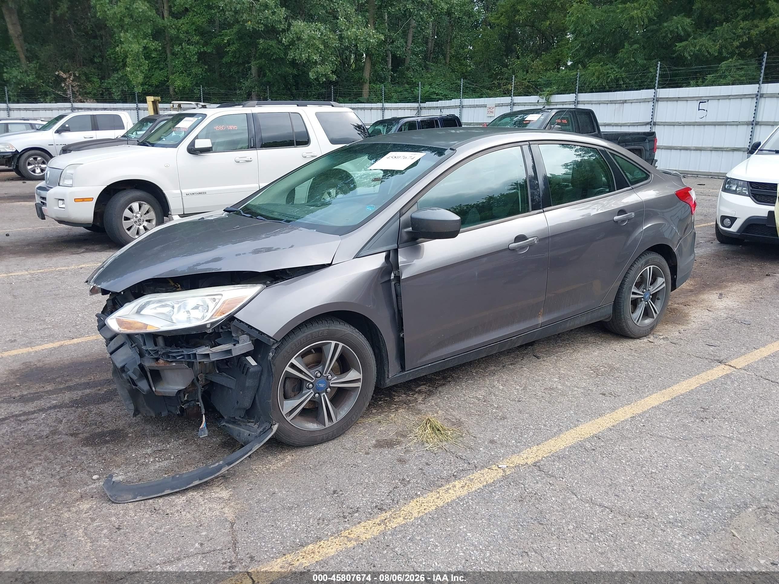 2012 Ford Focus Se Gray vin: 1FAHP3F23CL258515