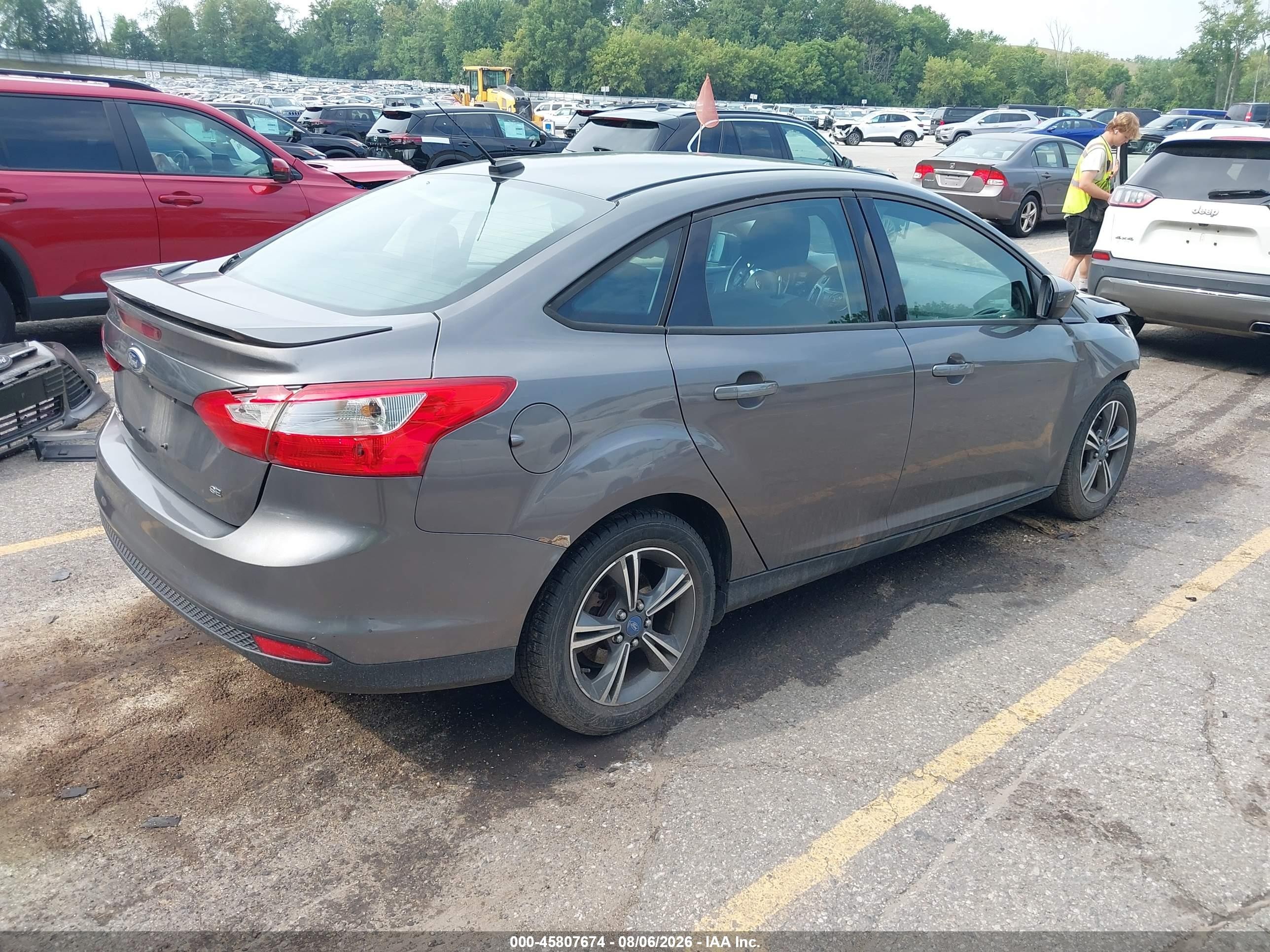 2012 Ford Focus Se Gray vin: 1FAHP3F23CL258515