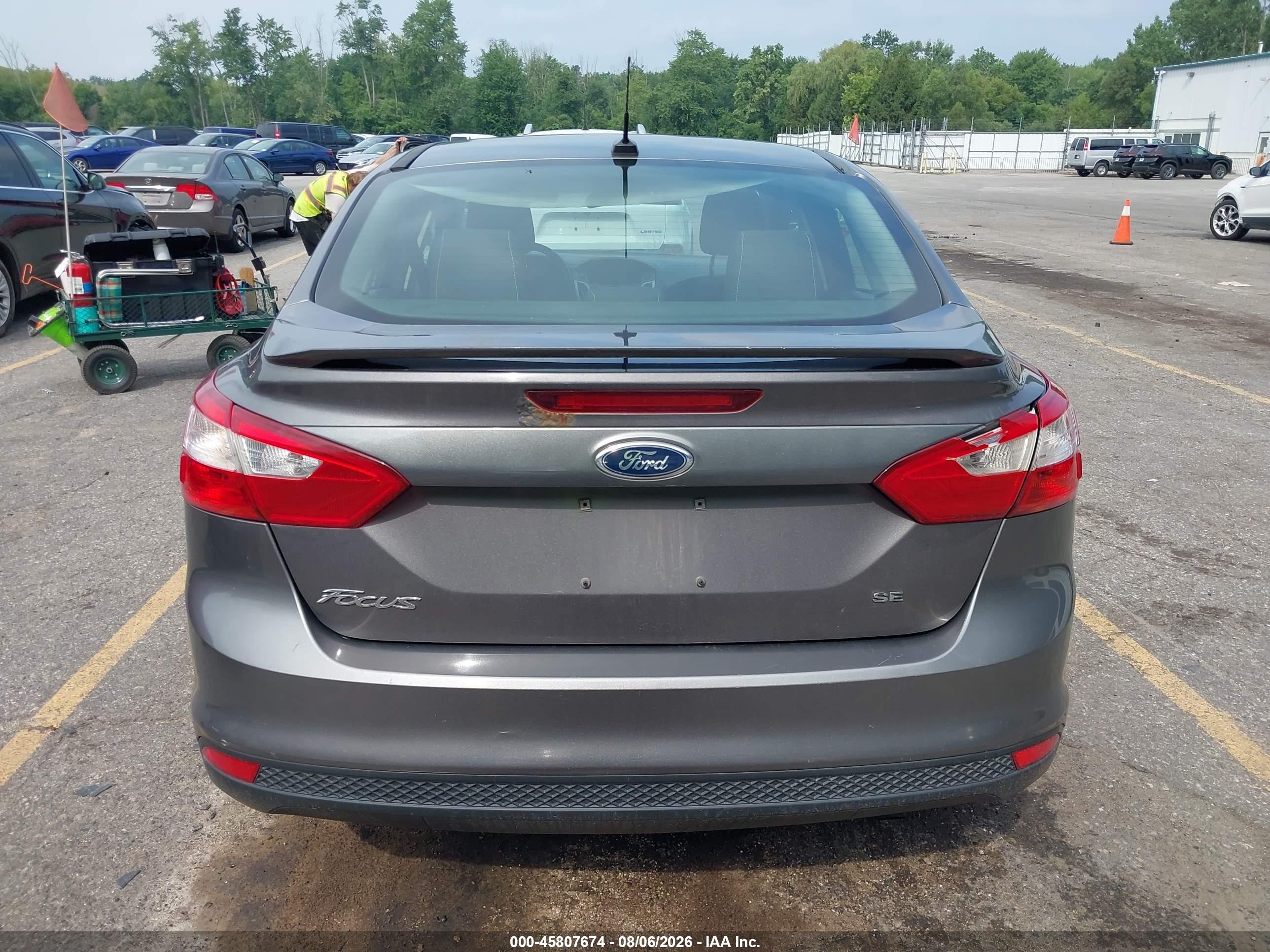 2012 Ford Focus Se Gray vin: 1FAHP3F23CL258515