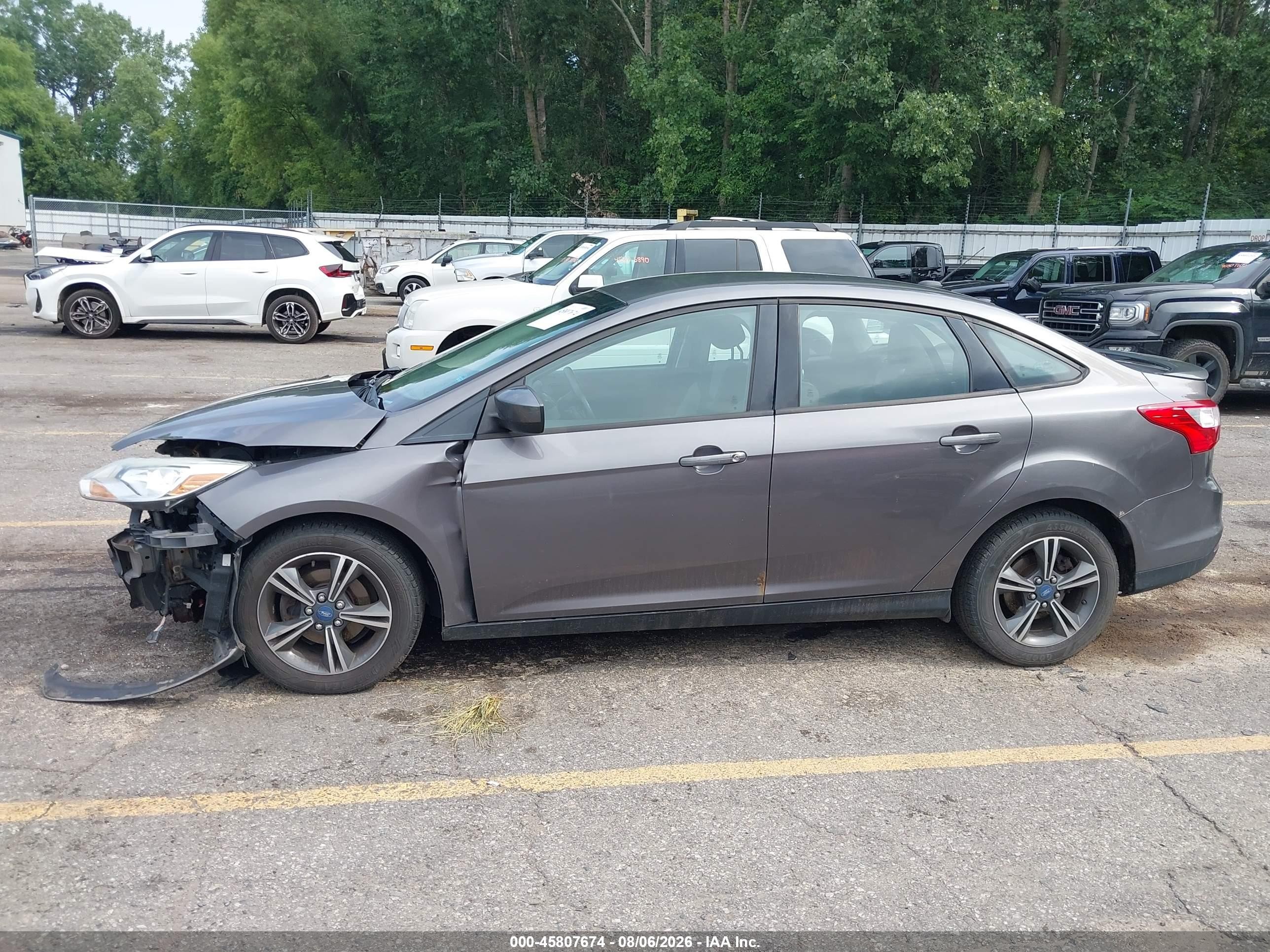 2012 Ford Focus Se Gray vin: 1FAHP3F23CL258515