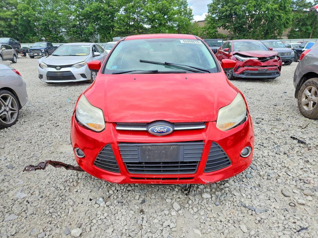 2012 Ford Focus Se Red vin: 1FAHP3F23CL286752