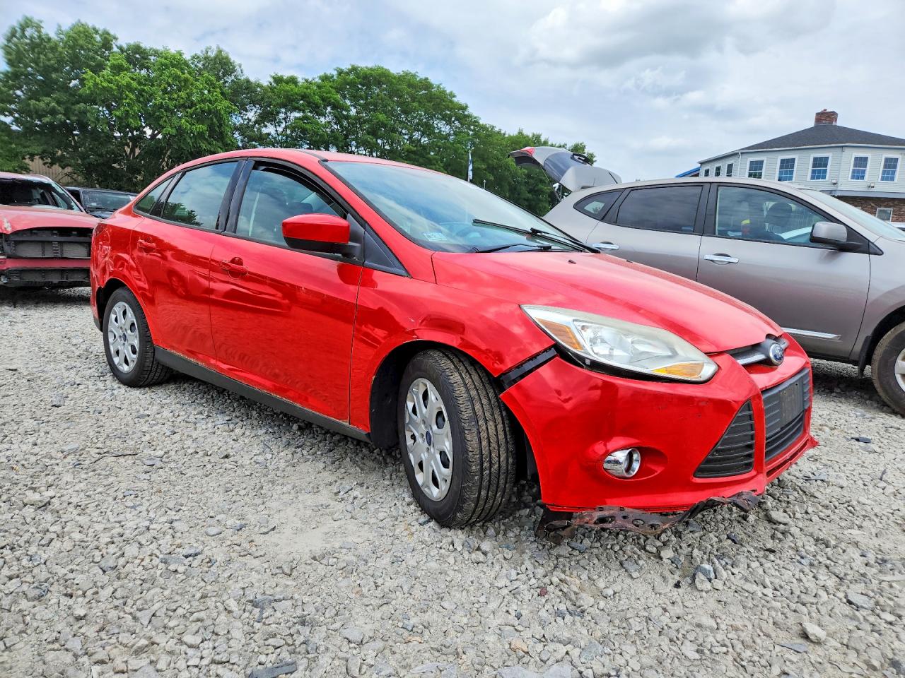 2012 Ford Focus Se Red vin: 1FAHP3F23CL286752