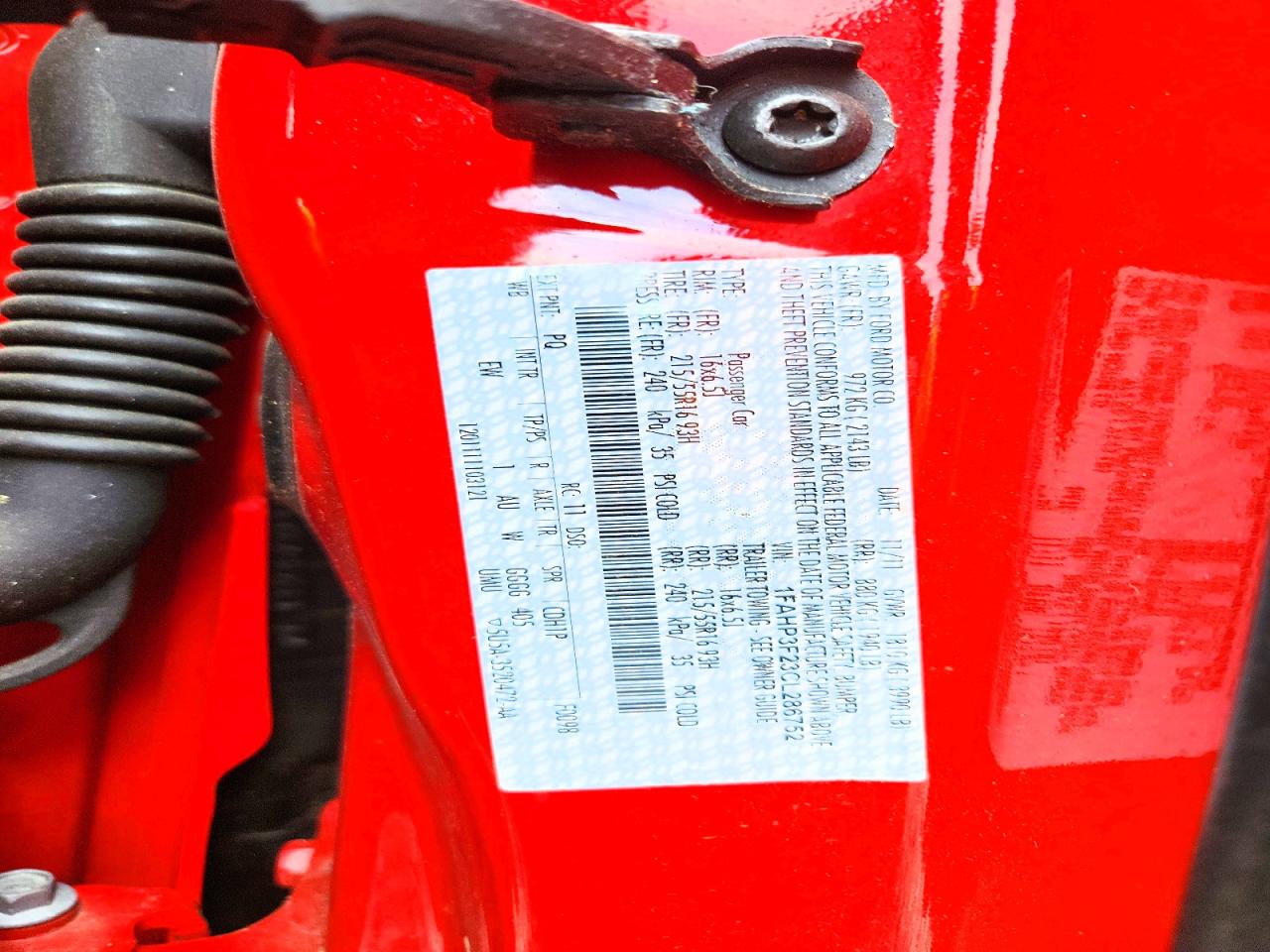 2012 Ford Focus Se Red vin: 1FAHP3F23CL286752