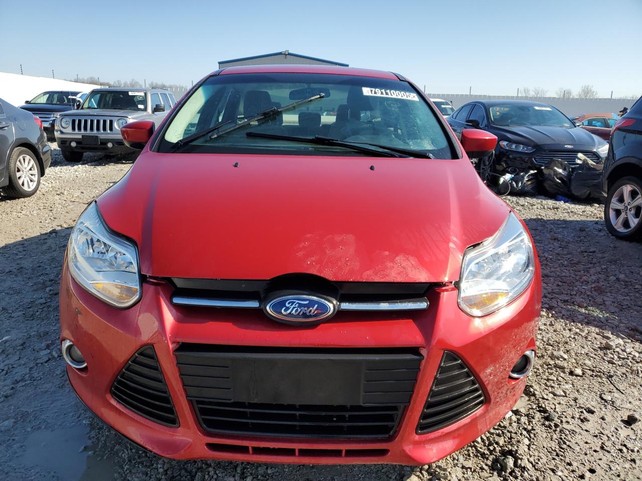 2012 Ford Focus Se Red vin: 1FAHP3F23CL380906 Damage: Hood, Misaligned, Repair Required