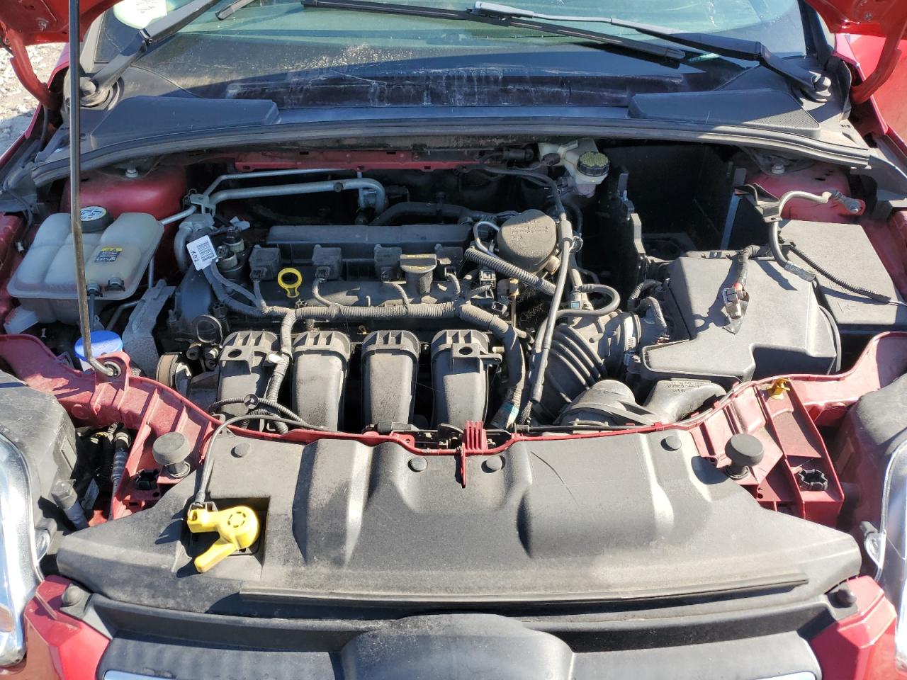 2012 Ford Focus Se Red vin: 1FAHP3F23CL380906 Damage: Battery, Missing, Replacement Required